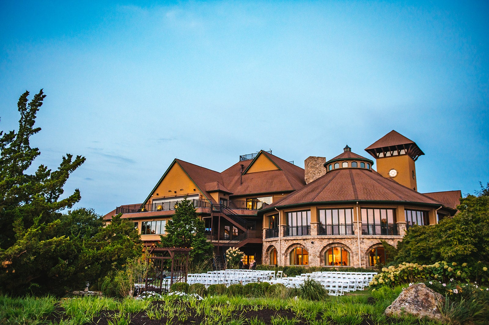 Wedding Garden ceremony space at Crystal Springs Country Club. 