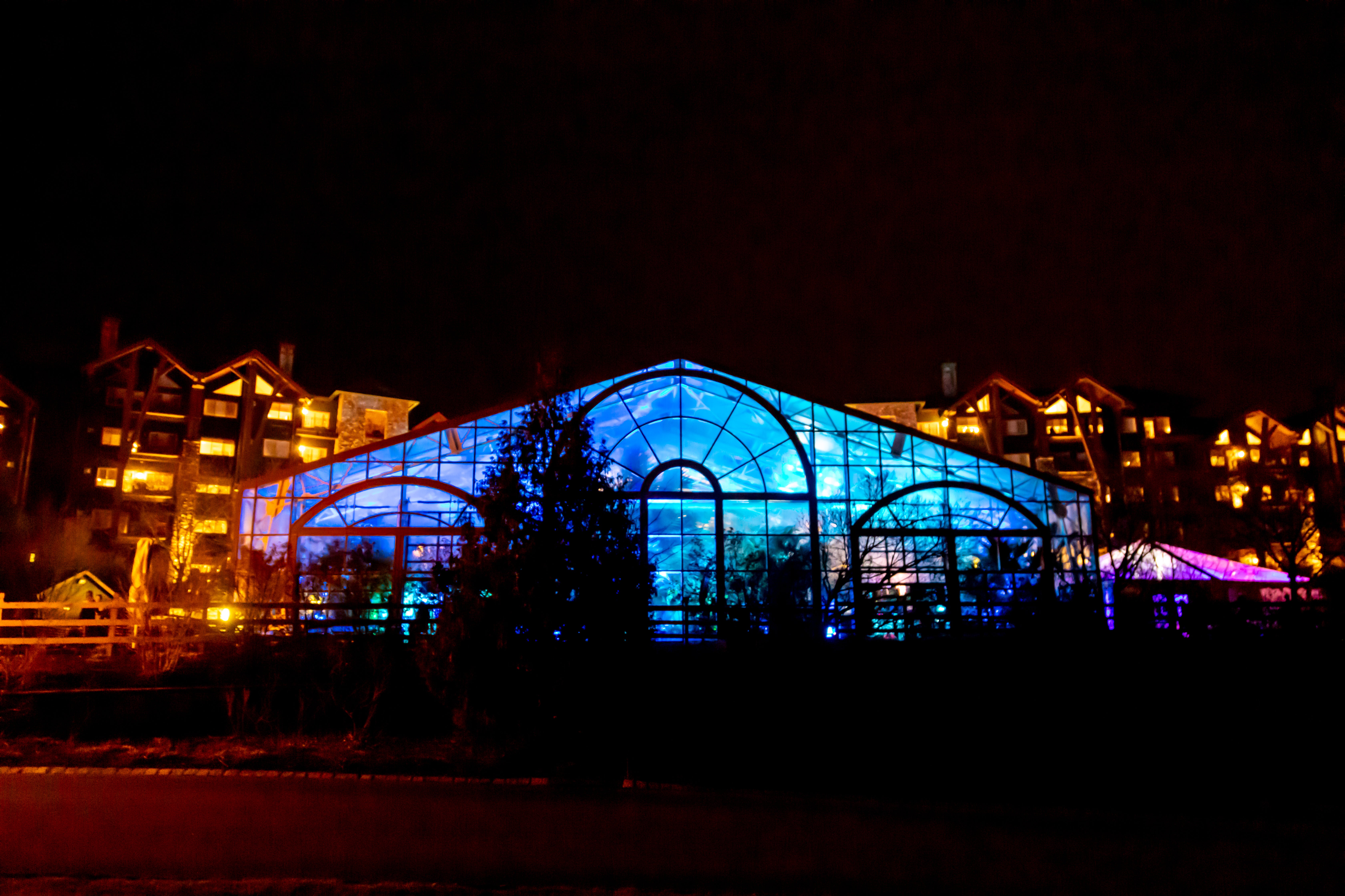 Outdoor view of Biosphere Pool Complex