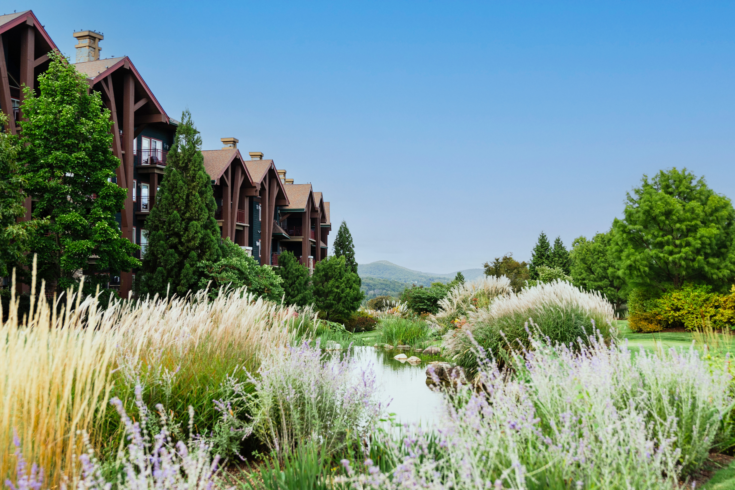 Exterior of Grand Cascades Lodge