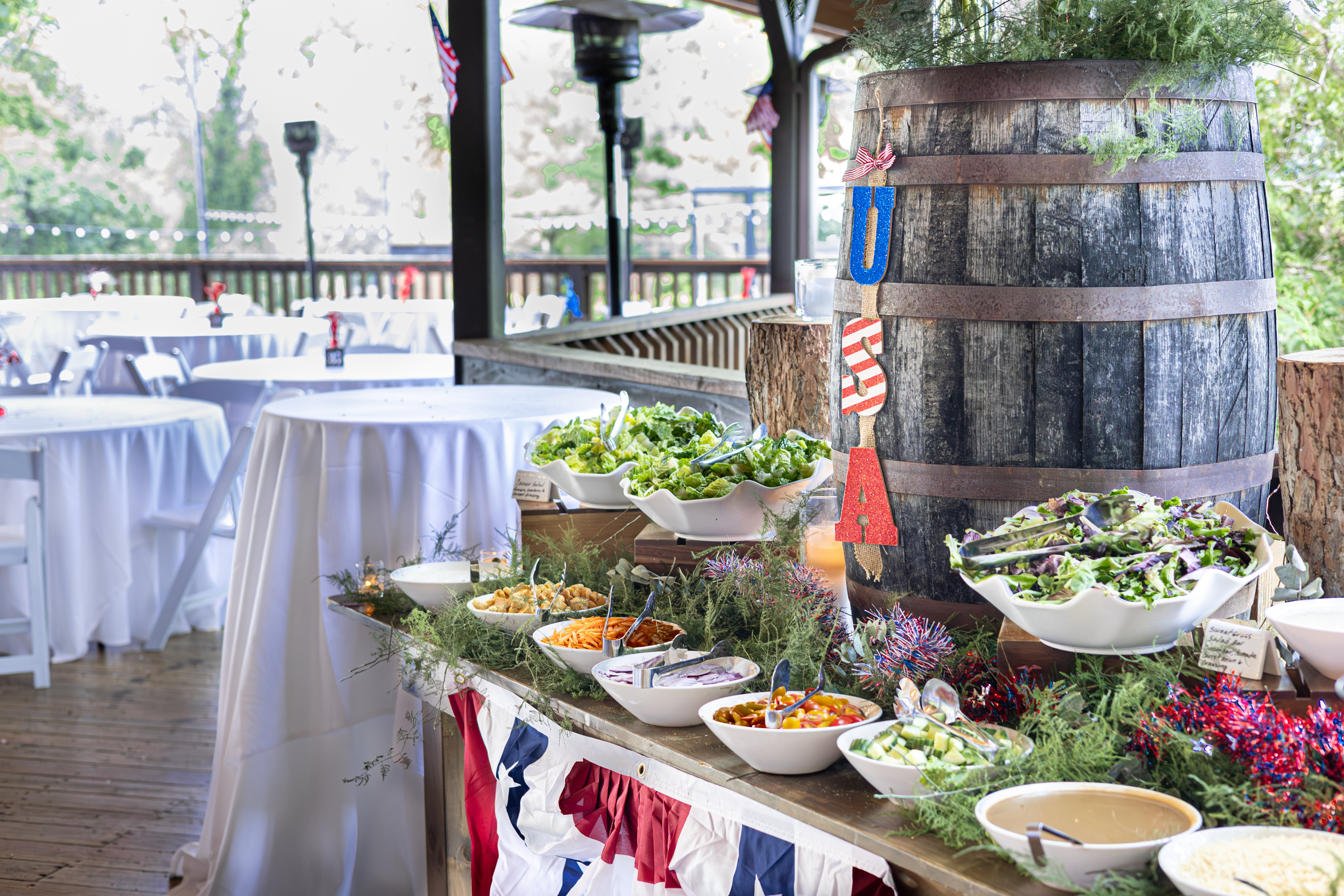 BBQ at Sweetgrass Pavillion for 4th of July.