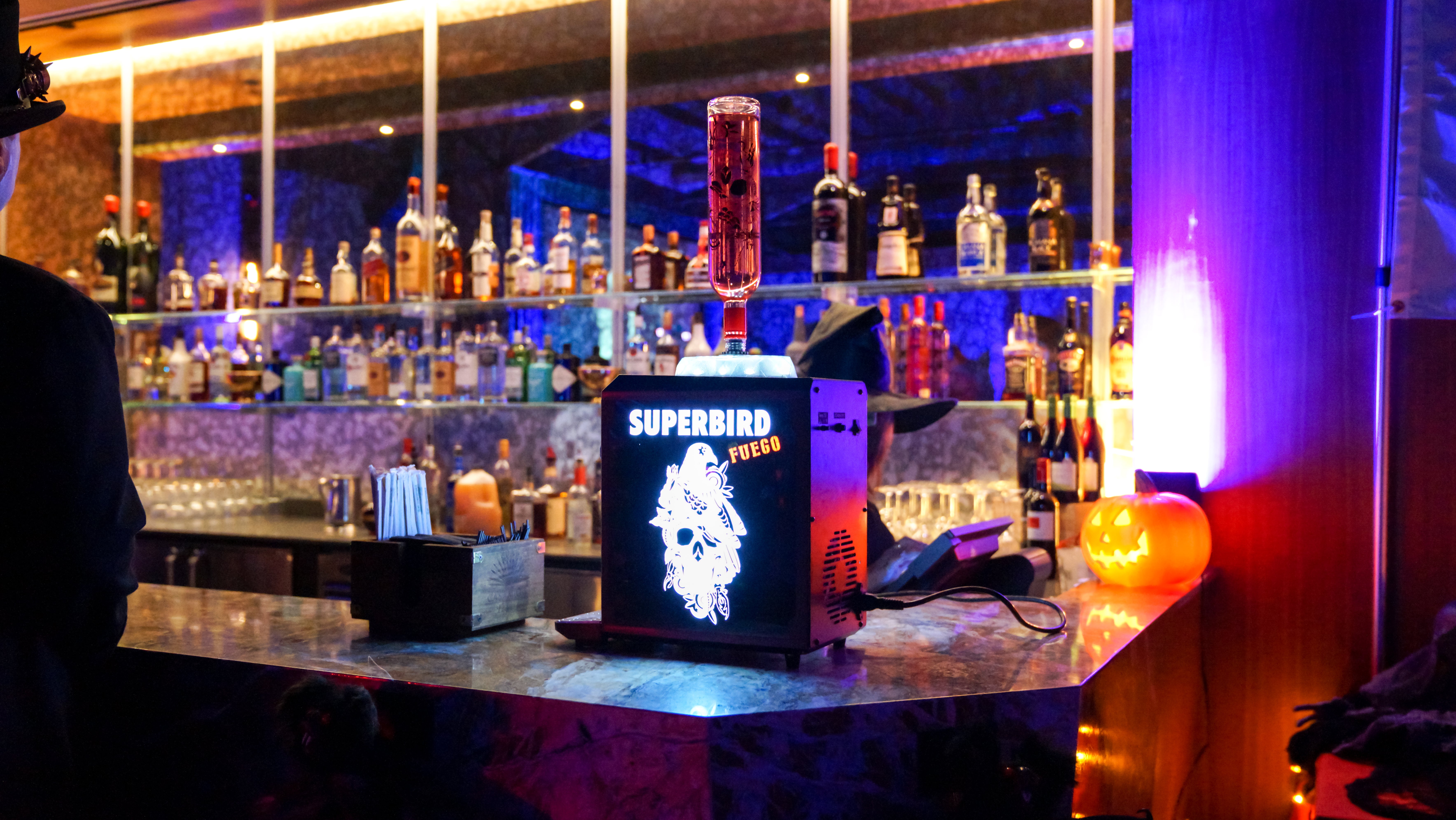 Bar at Halloween Howl