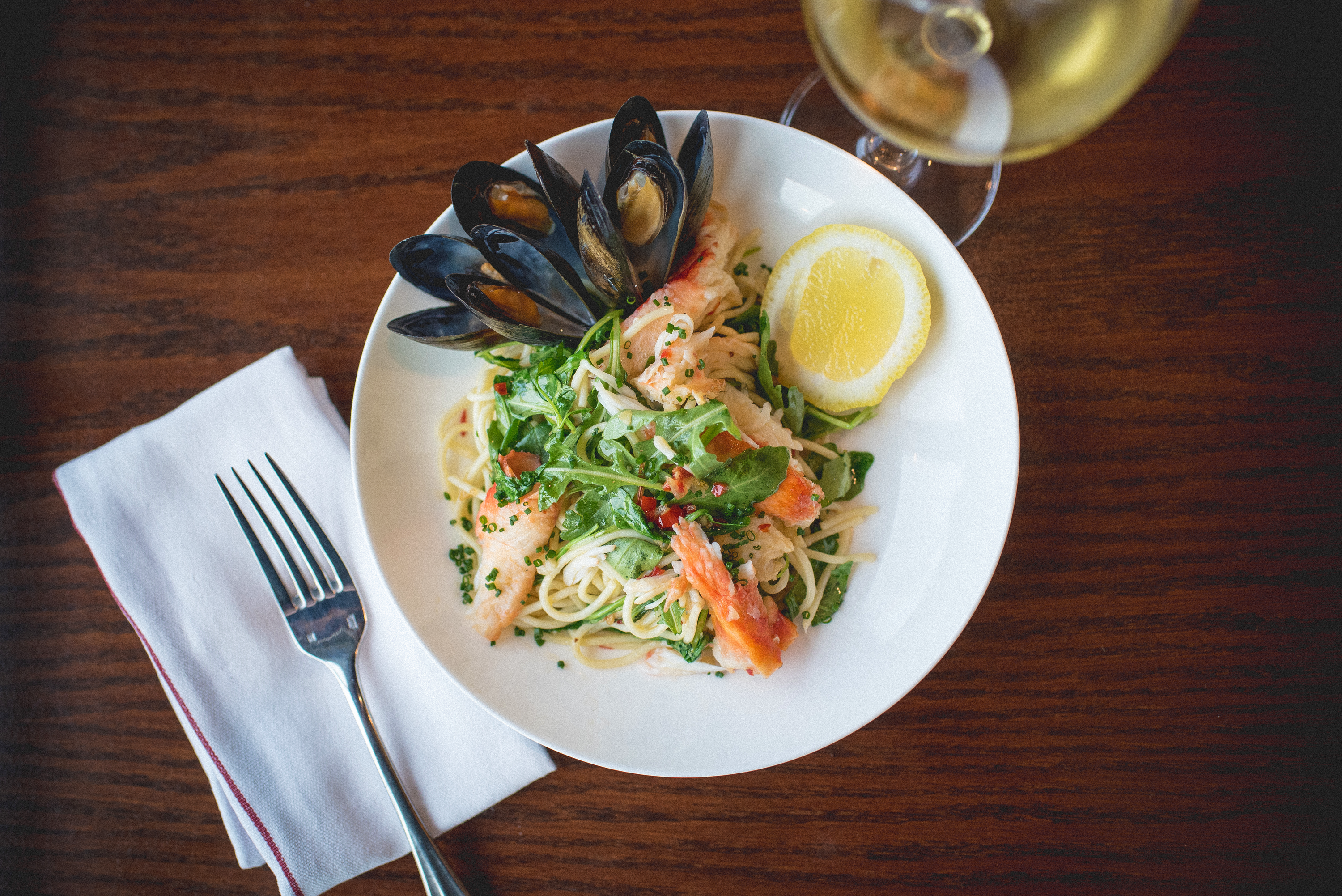 Pasta dish at Crystal Tavern