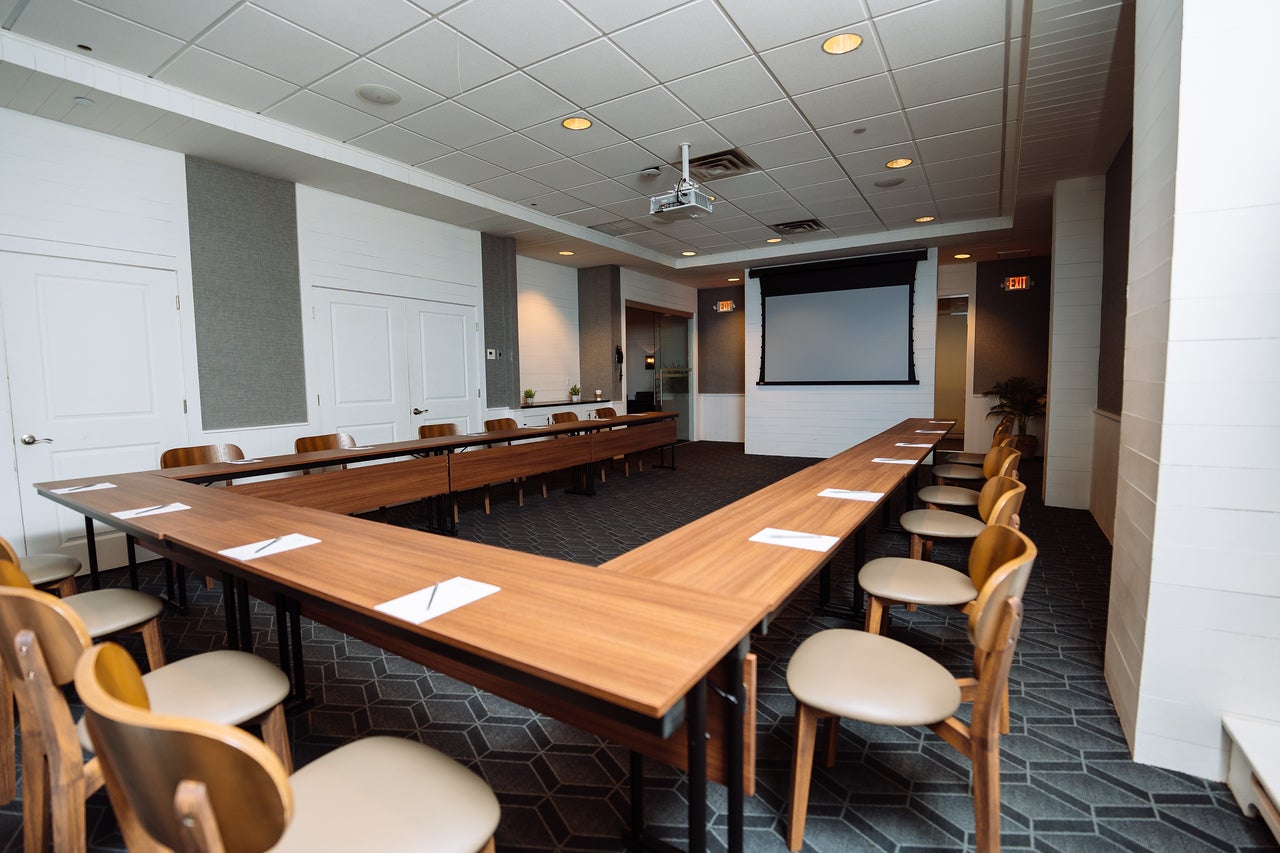 Amber Meeting Room at Minerals Hotel.