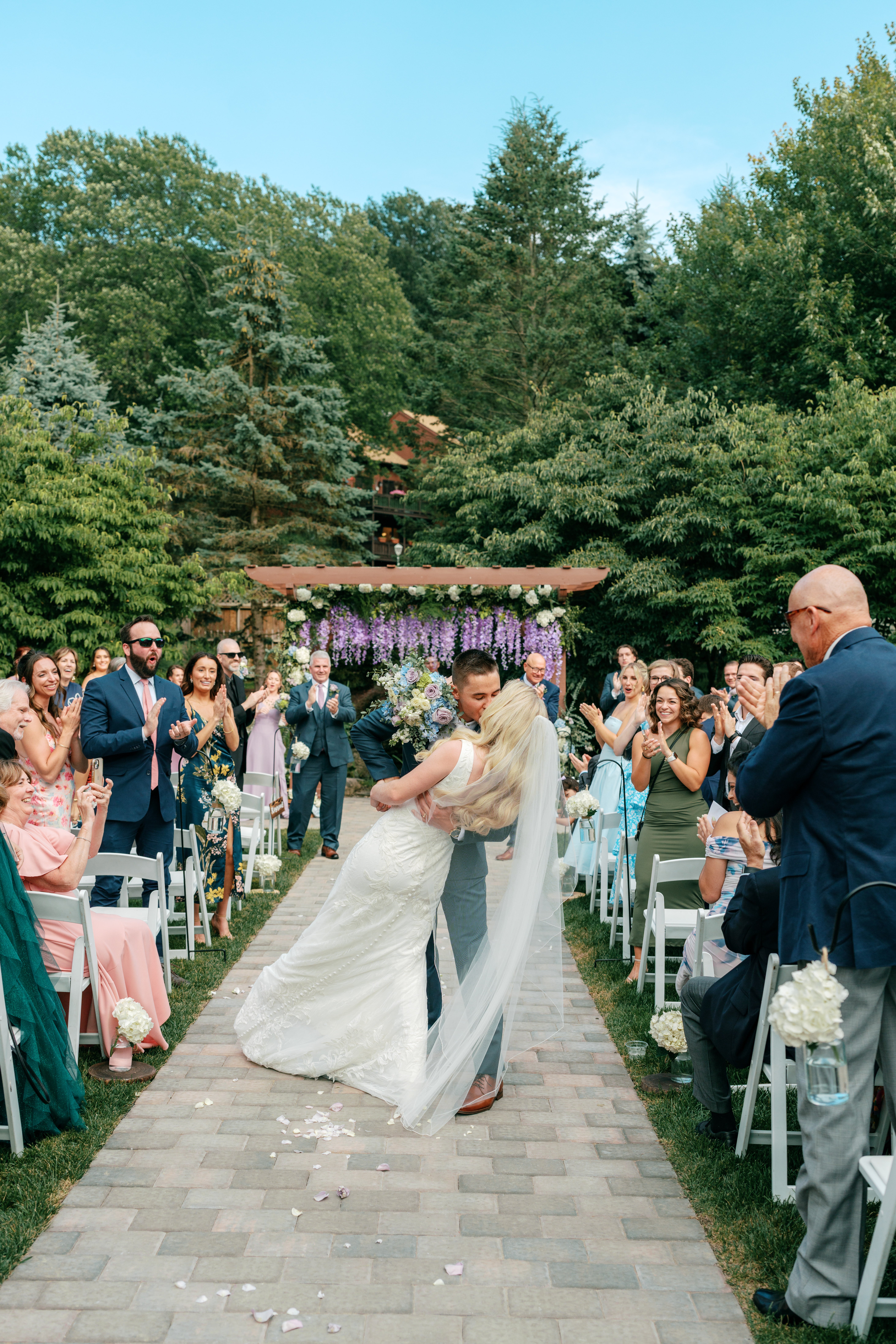 Wedding ceremony in the Minerals Wedding Garden.