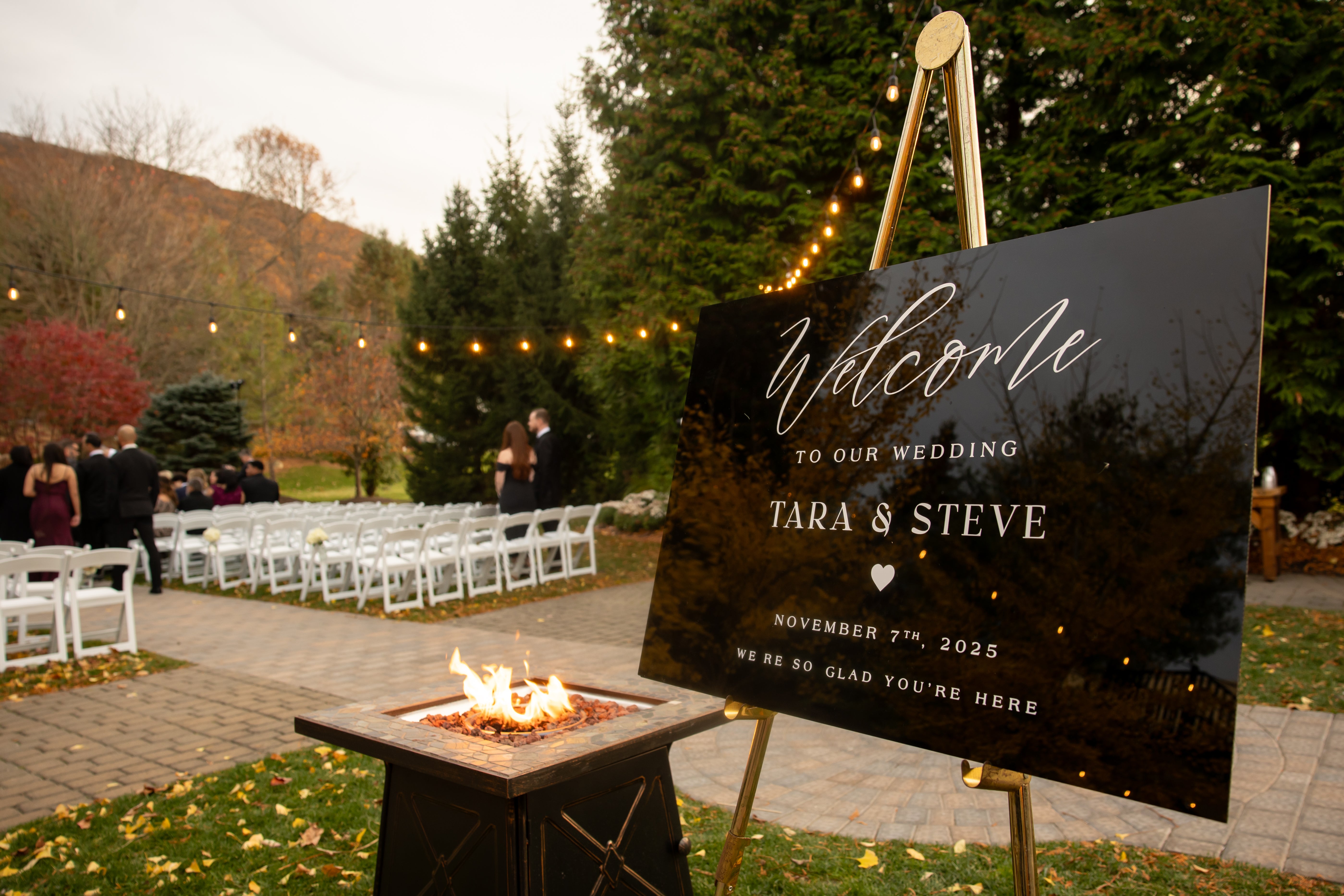 Wedding ceremony in the Minerals Wedding Garden.
