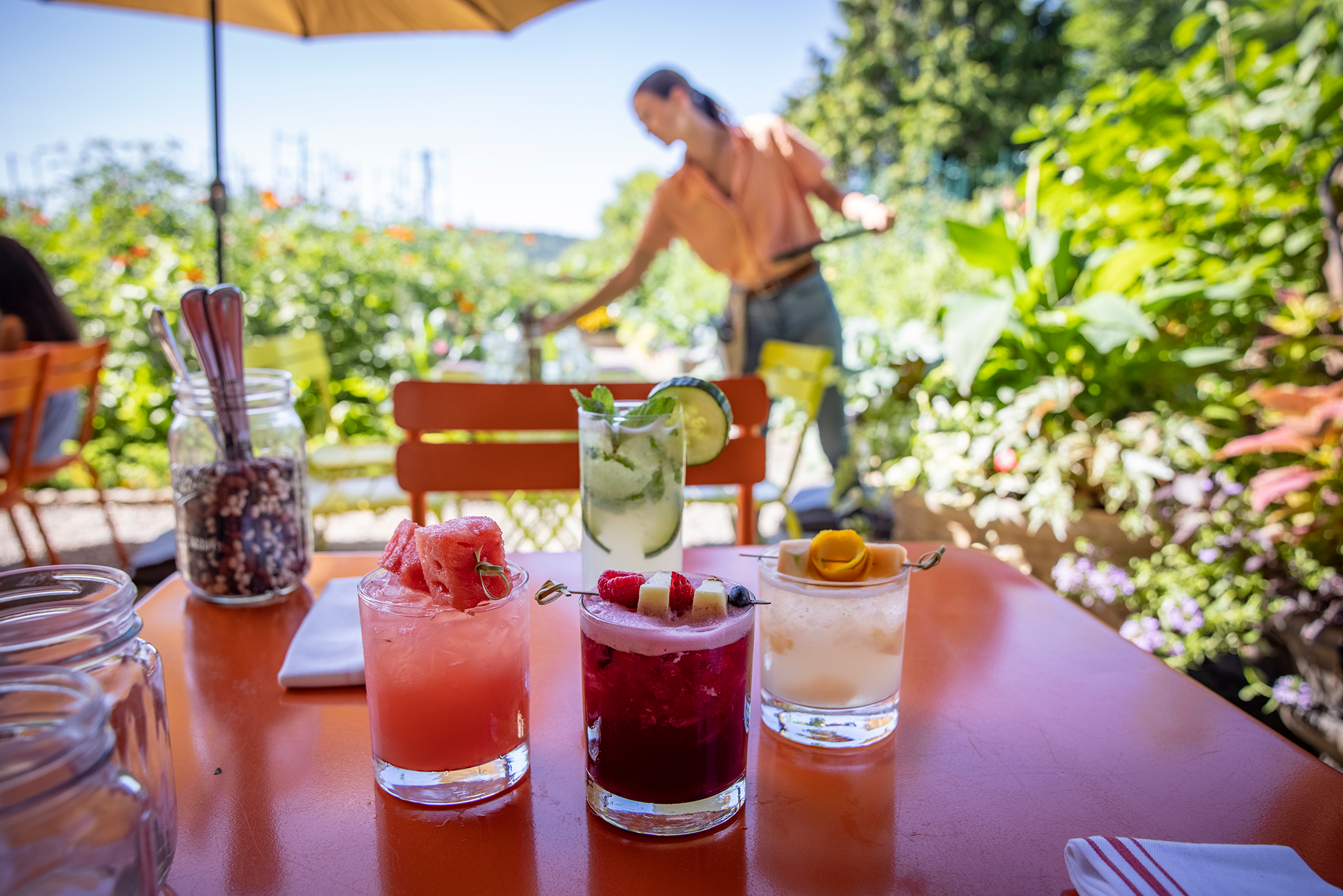 Cocktails in the Chef's Garden