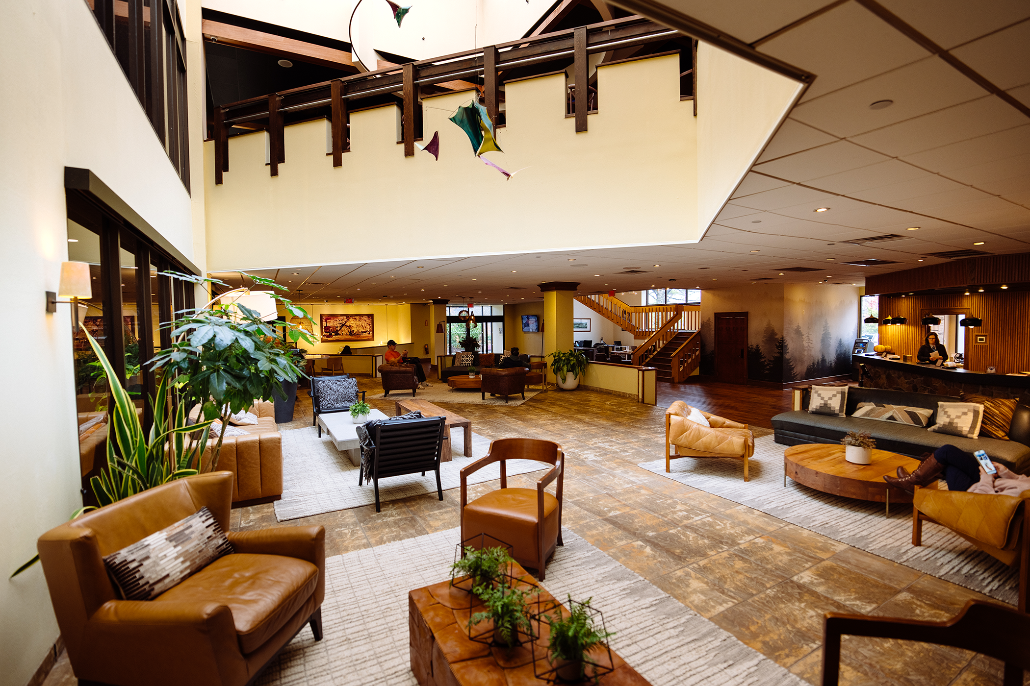 Minerals Hotel lobby.