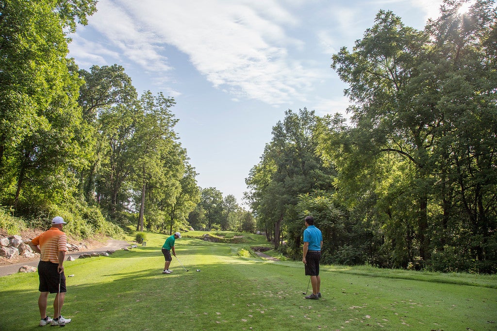 Golfers on Crystal Springs Course