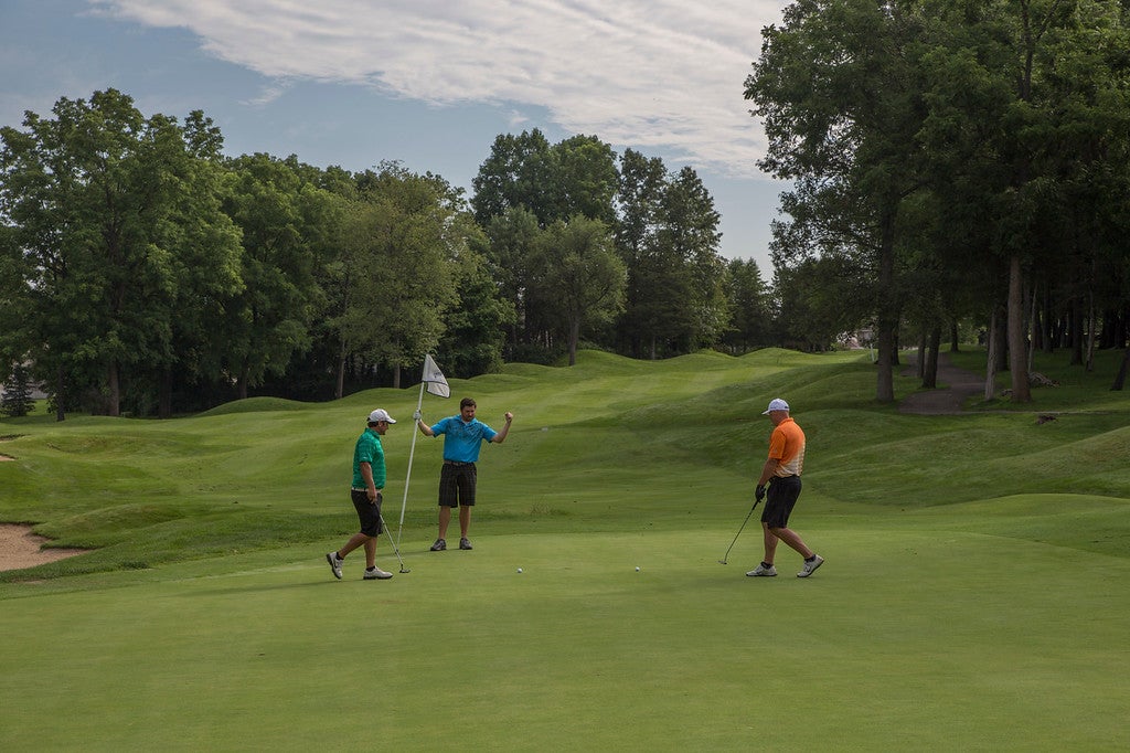 Golfers on Crystal Springs Course
