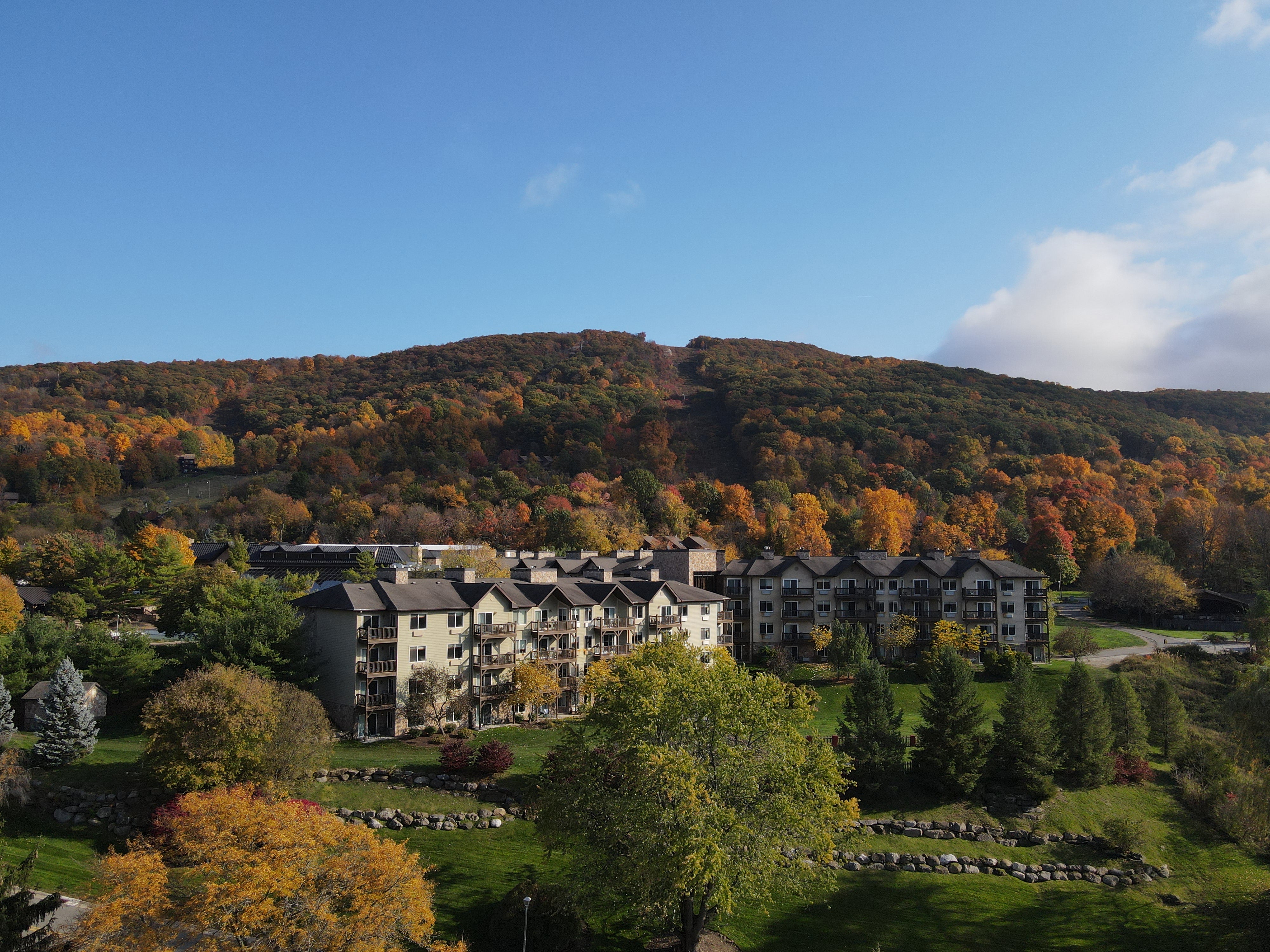 Minerals Hotel during fall.