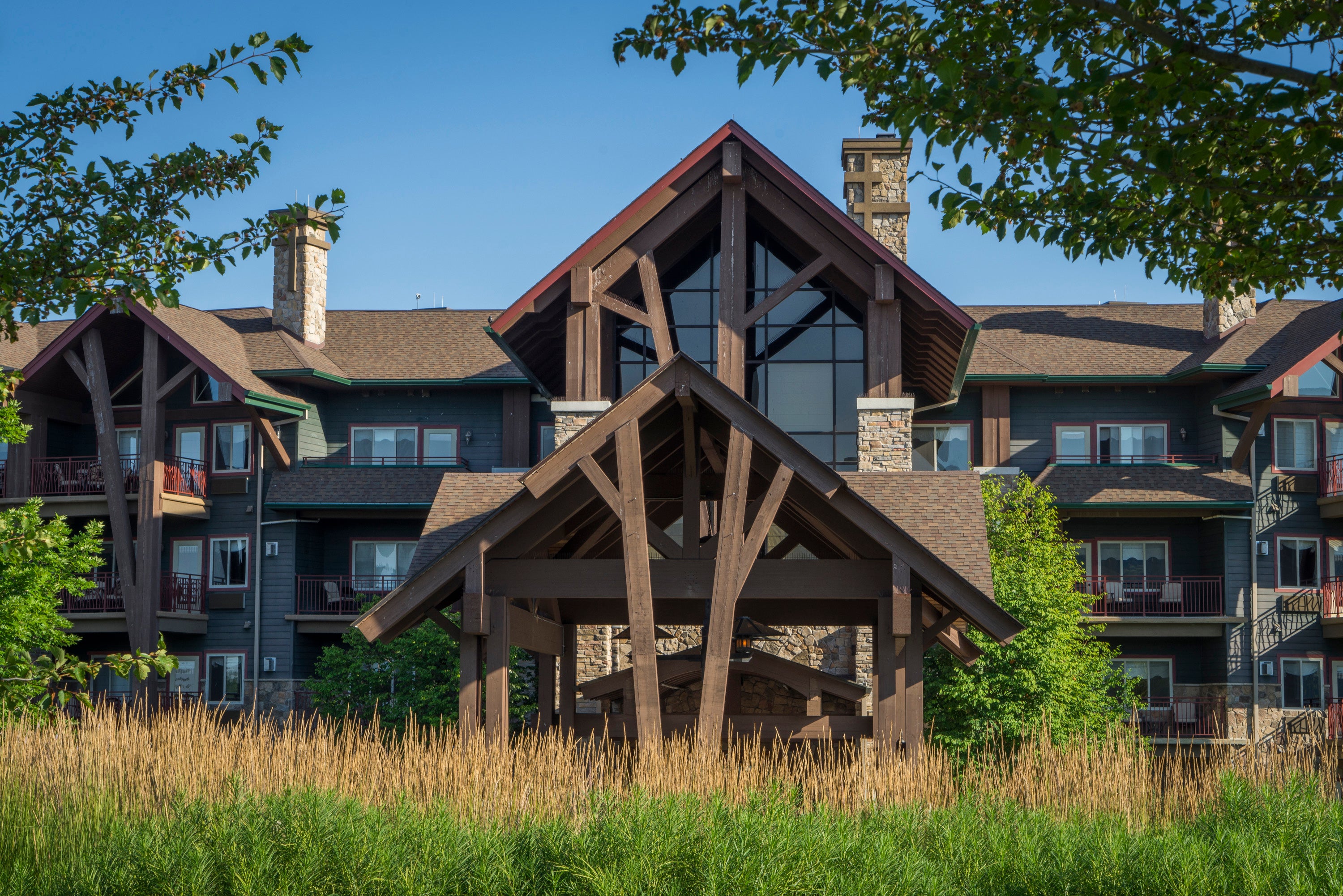 Entrance of Grand Cascades Lodge