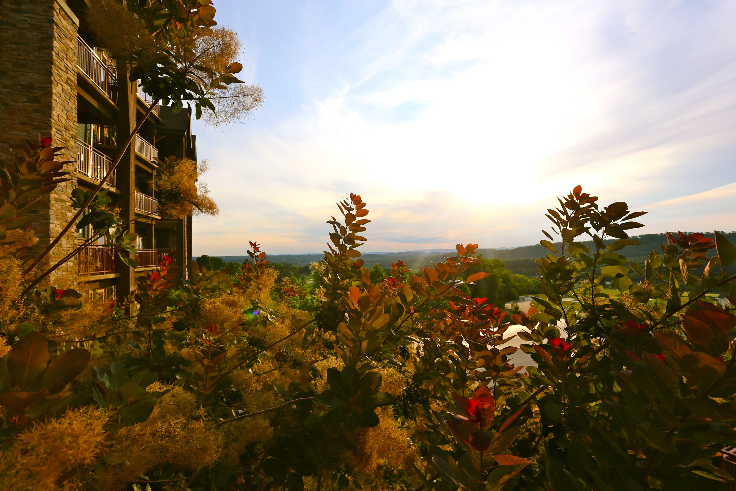 View Of Mountains from Grand Cascades Lodge