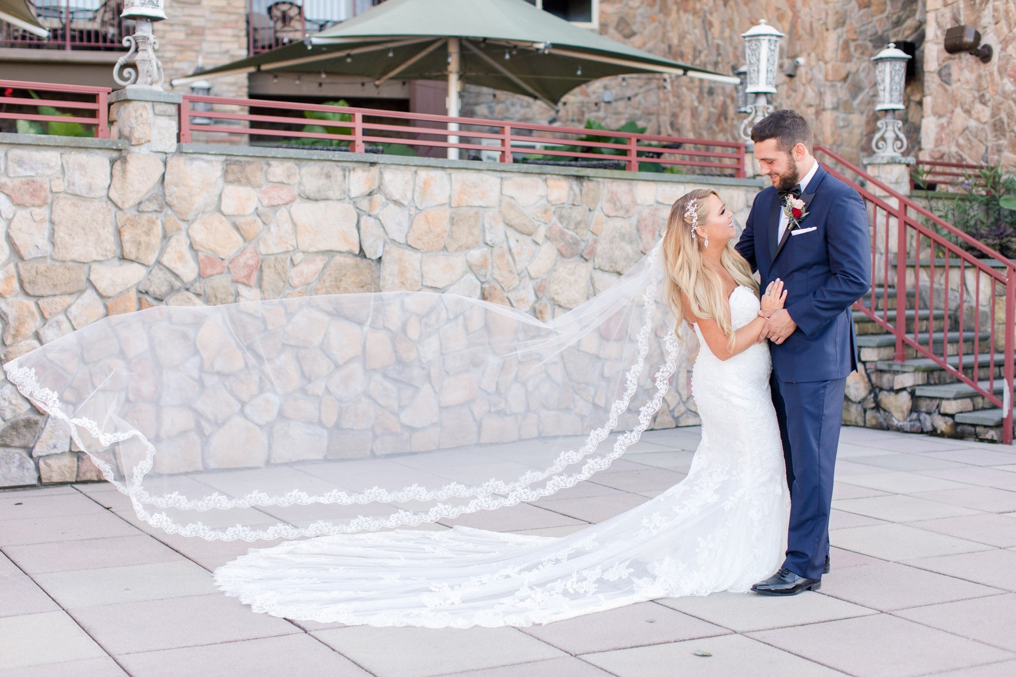 Bride and Groom at Grand Cascades Lodge