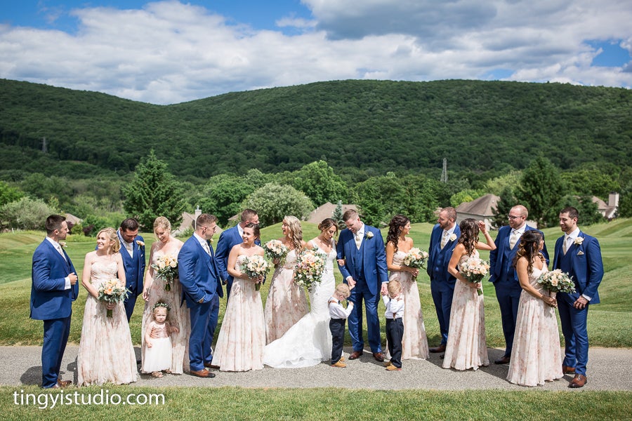 Wedding party at Crystal Springs Resort