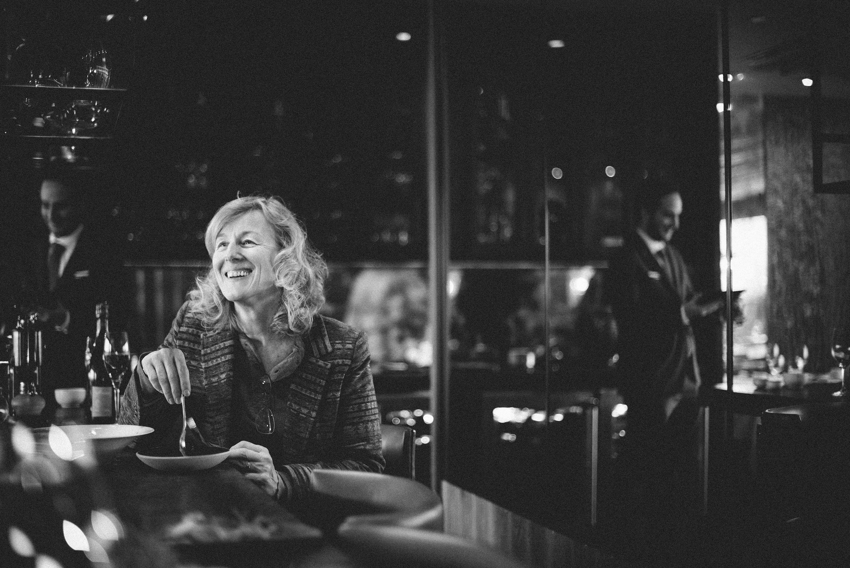 Susanne Wagner at Sommelier Table