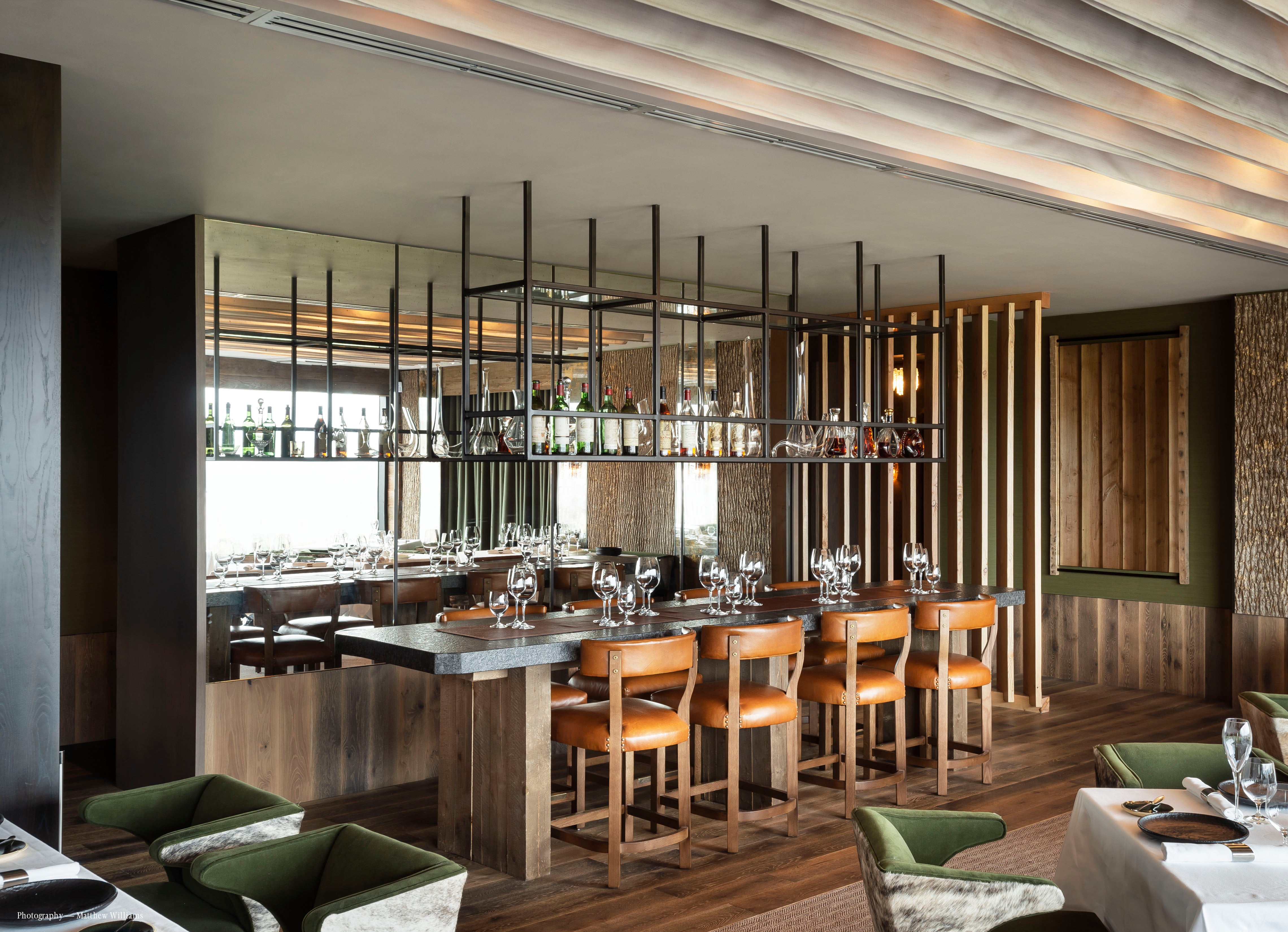 Restaurant Latour Dining at Sommelier Table