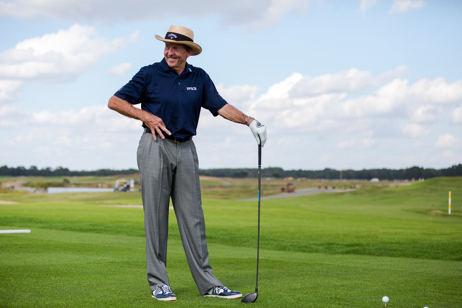 David Leadbetter standing at golf resort close to New York City