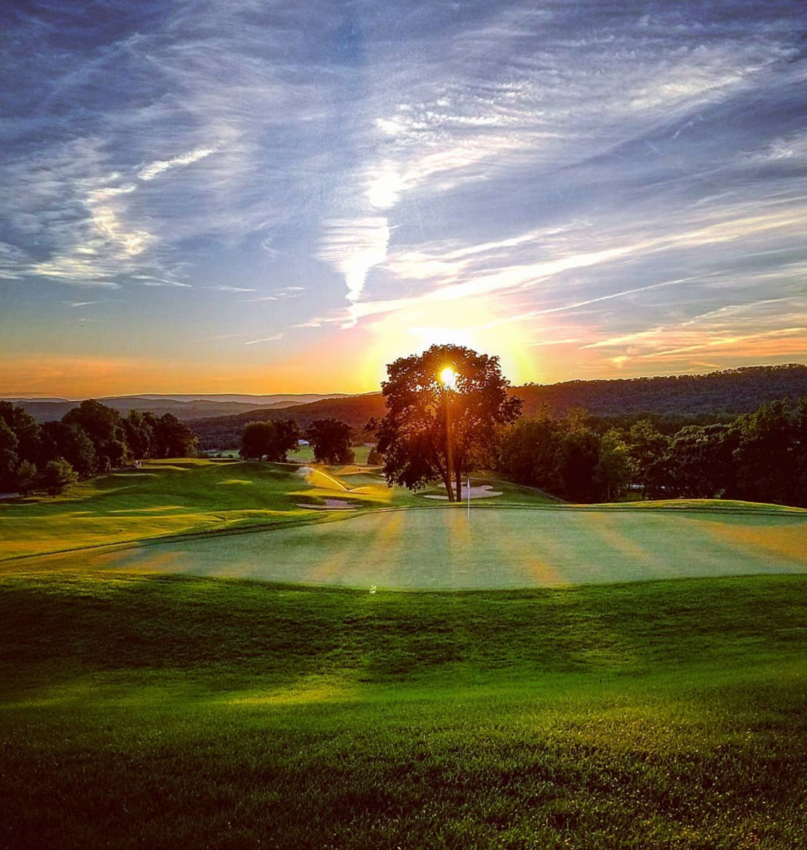 Sunsetting over Wild Turkey Golf Course