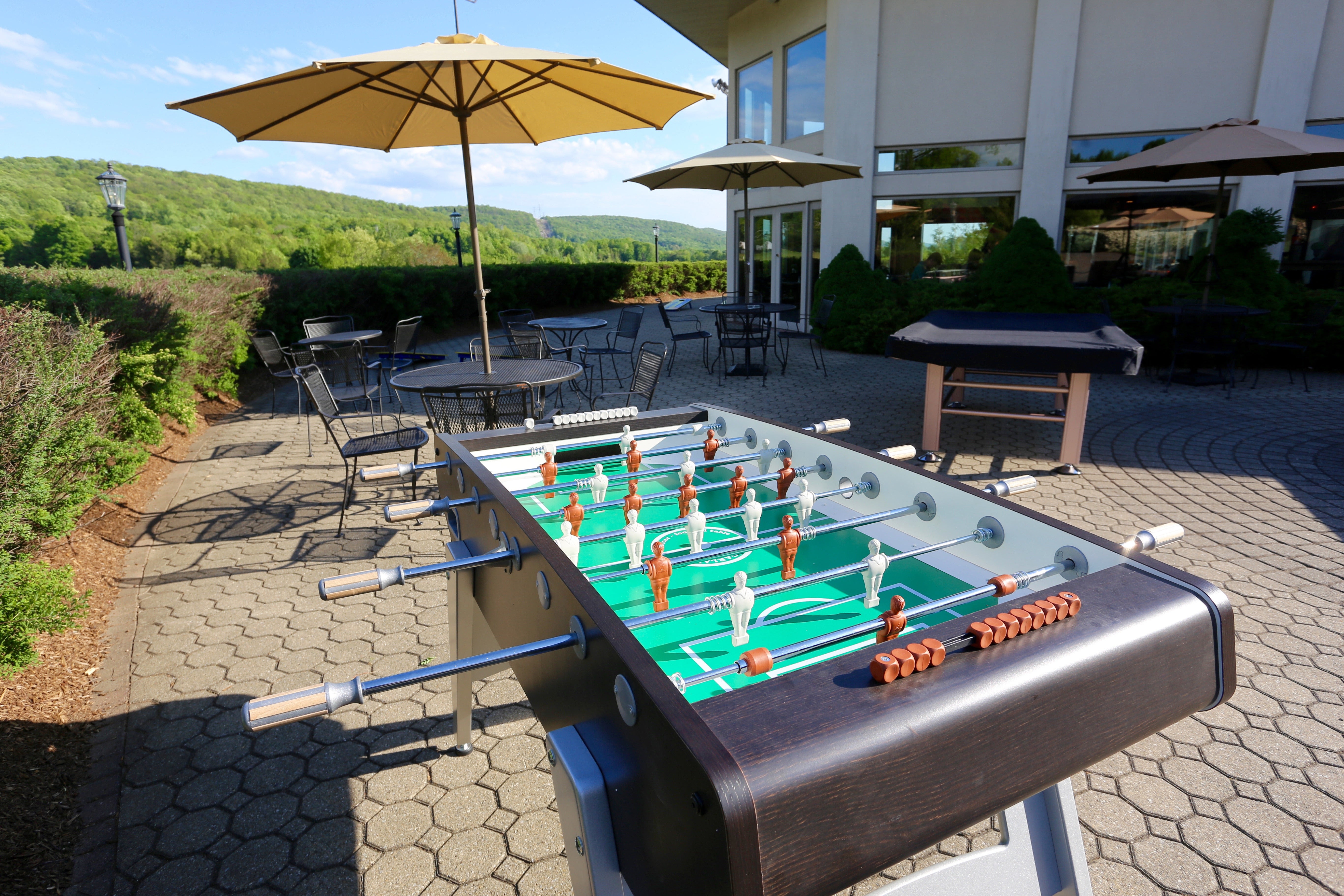 Foosball table at Bear Den Grille