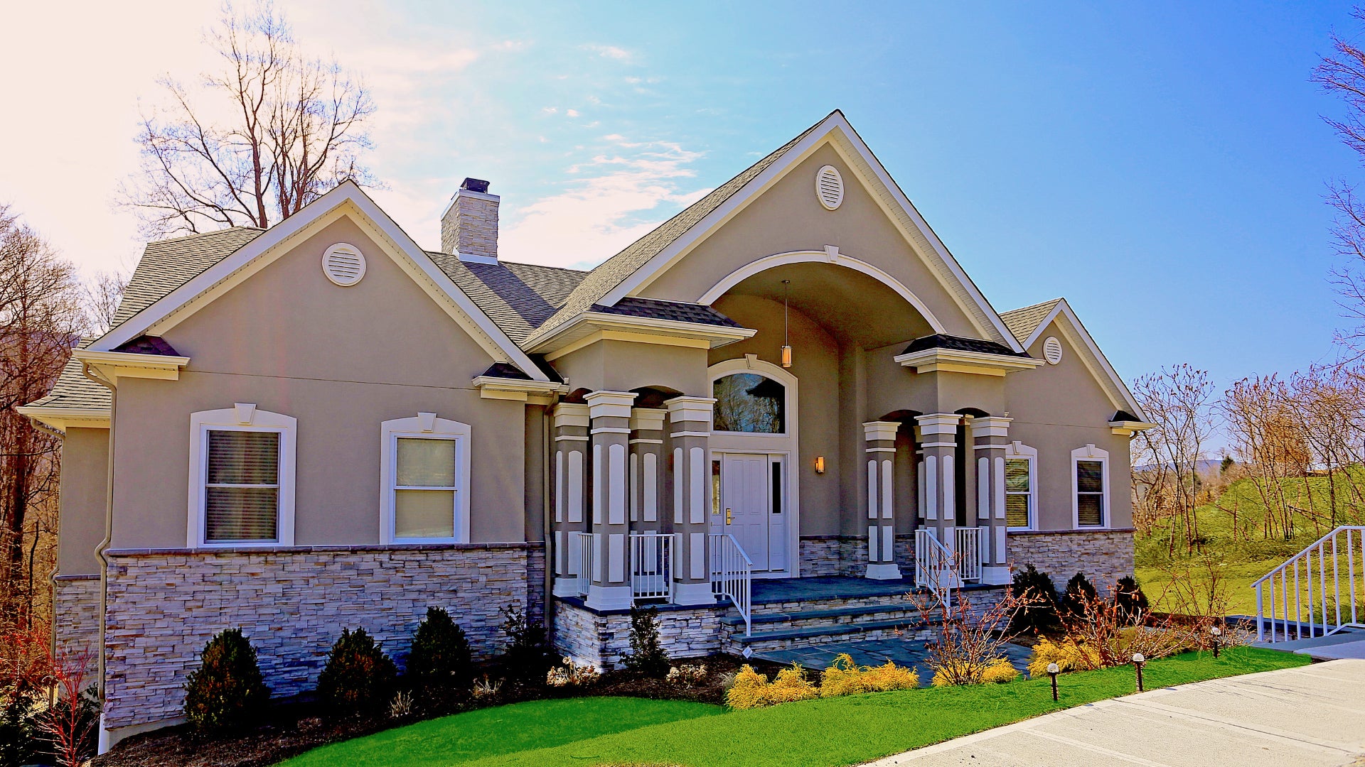 Outside the Grand Villa at Crystal Springs Resort in NJ