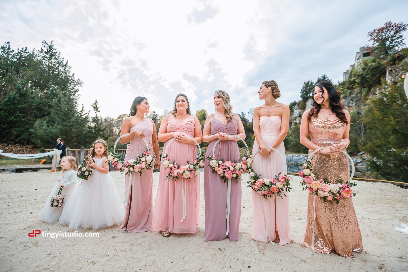 Bridesmaids at the Quarry at Crystal Springs Resort