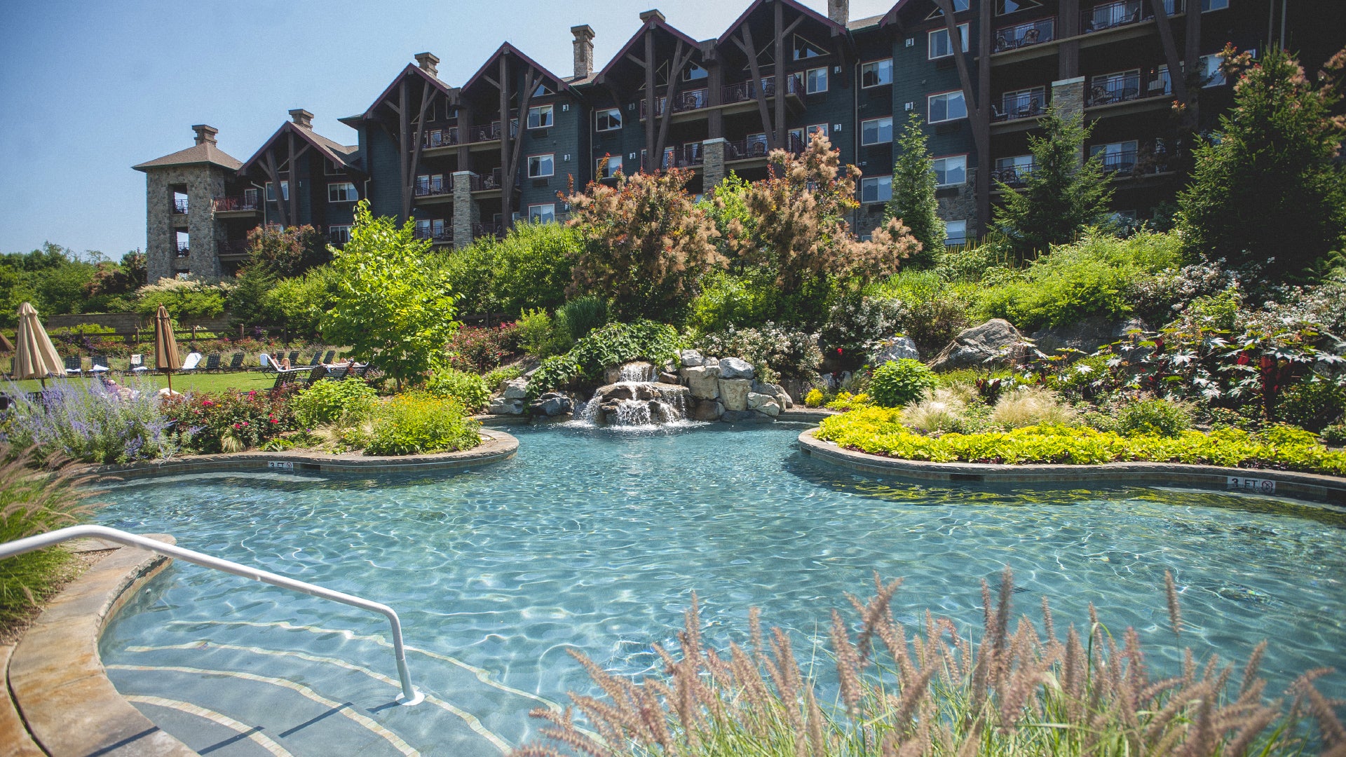 Biosphere outdoor pool at Grand Cascades Lodge