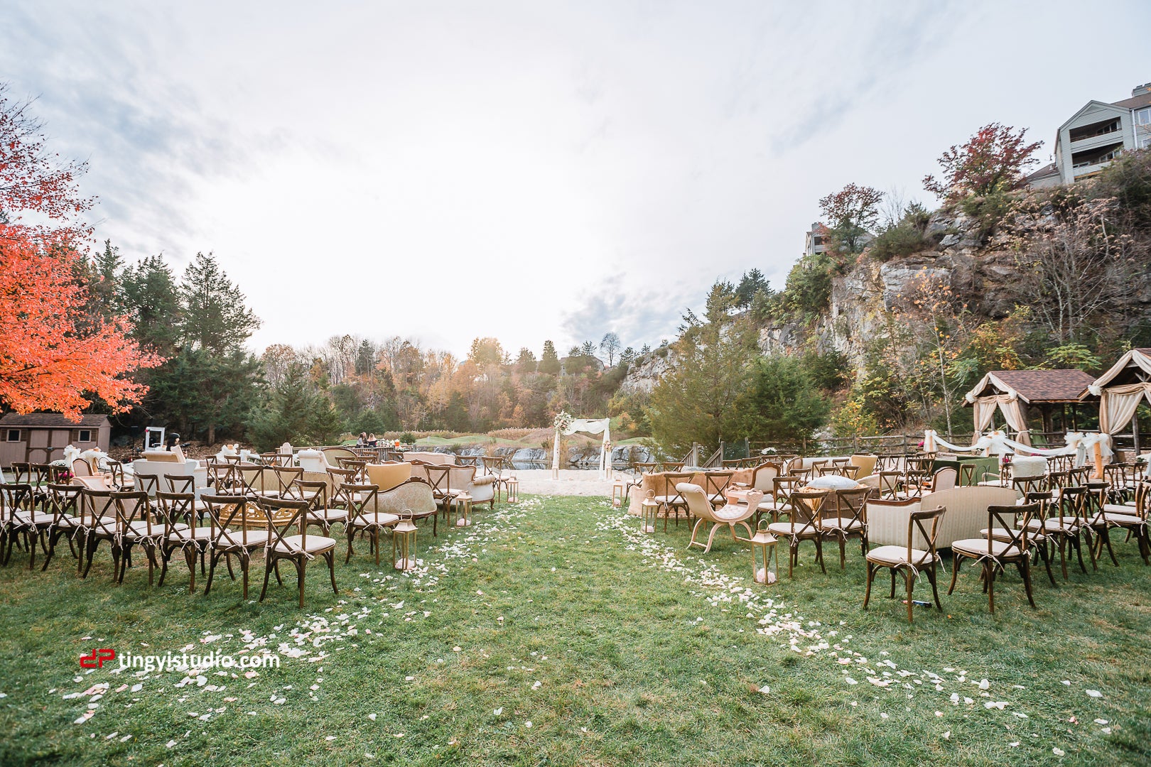 Quarry wedding venue at Crystal Springs Resort