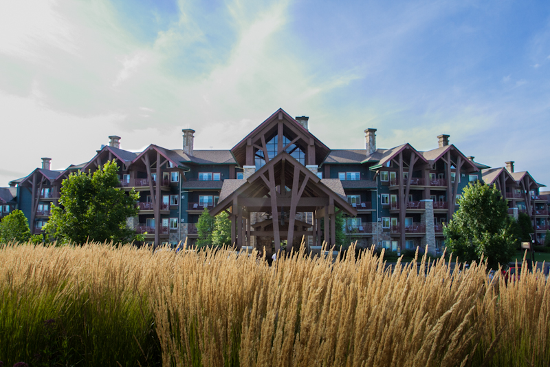 Entrance of Grand Cascades at Crystal Springs Resort in NJ