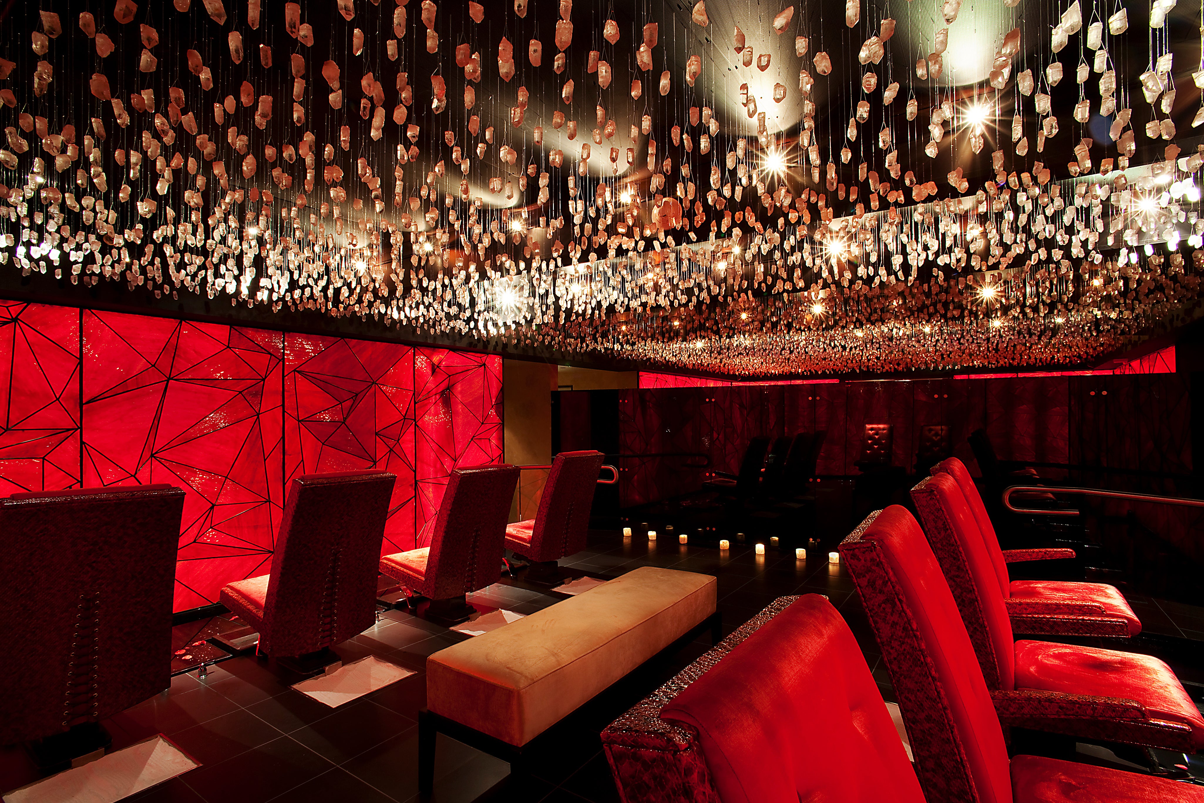 Reflections Spa crystal room.