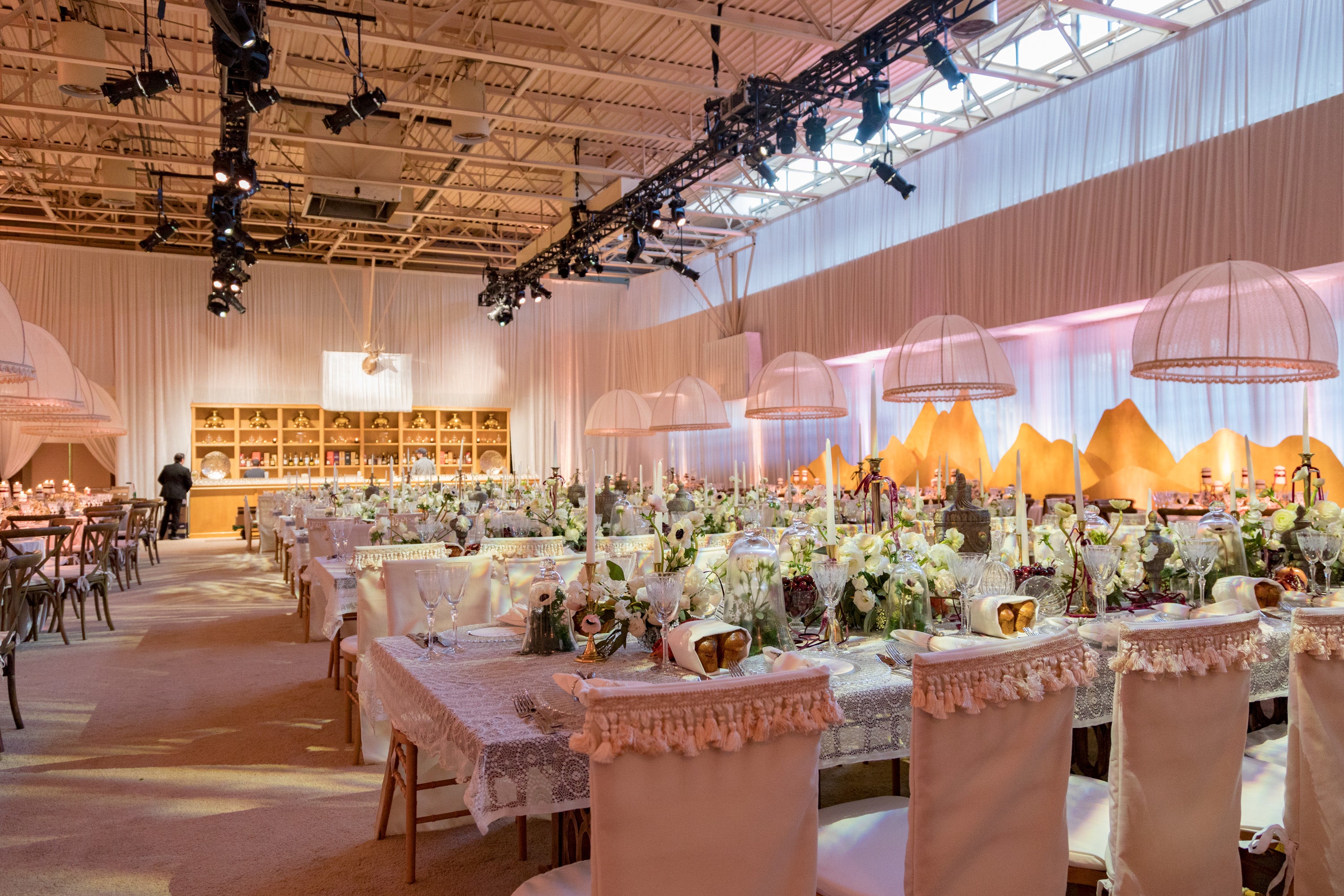 Celebration set up in a ballroom