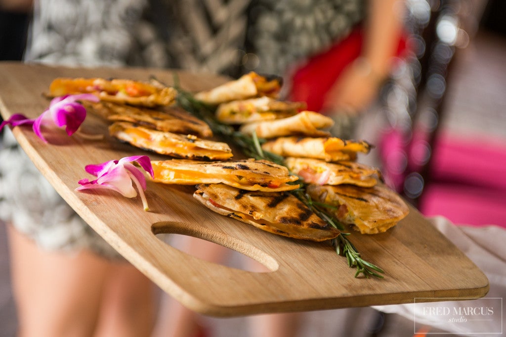 Quesadillas on a platter