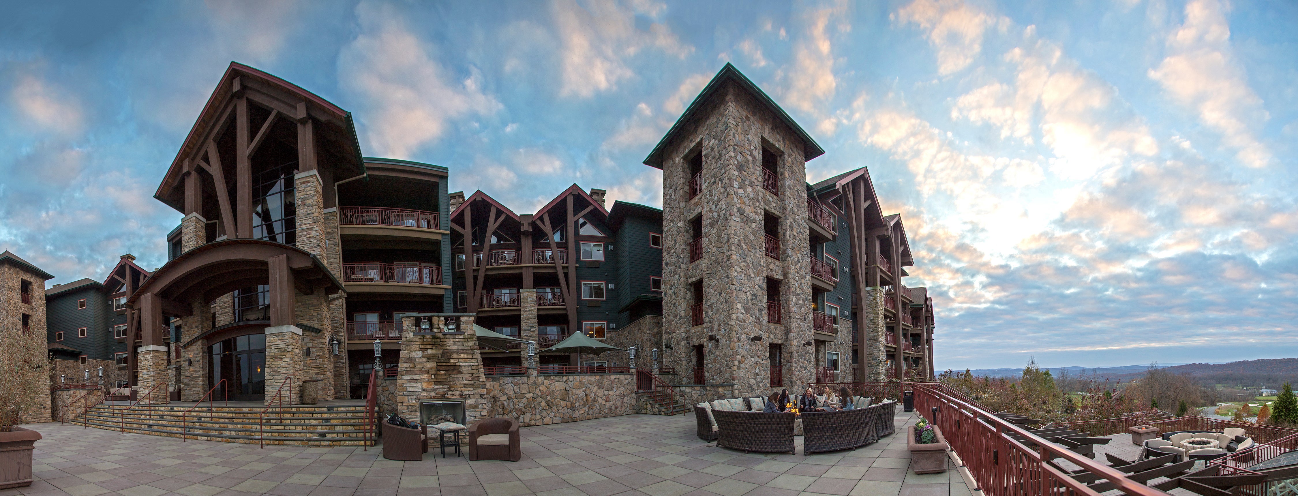 Exterior of Grand Cascades Lodge