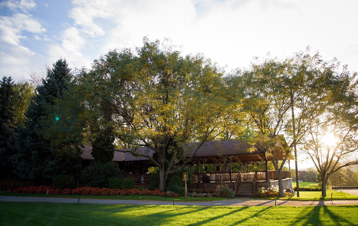 Exterior of Sweetgrass Pavilion at Minerals Hotel