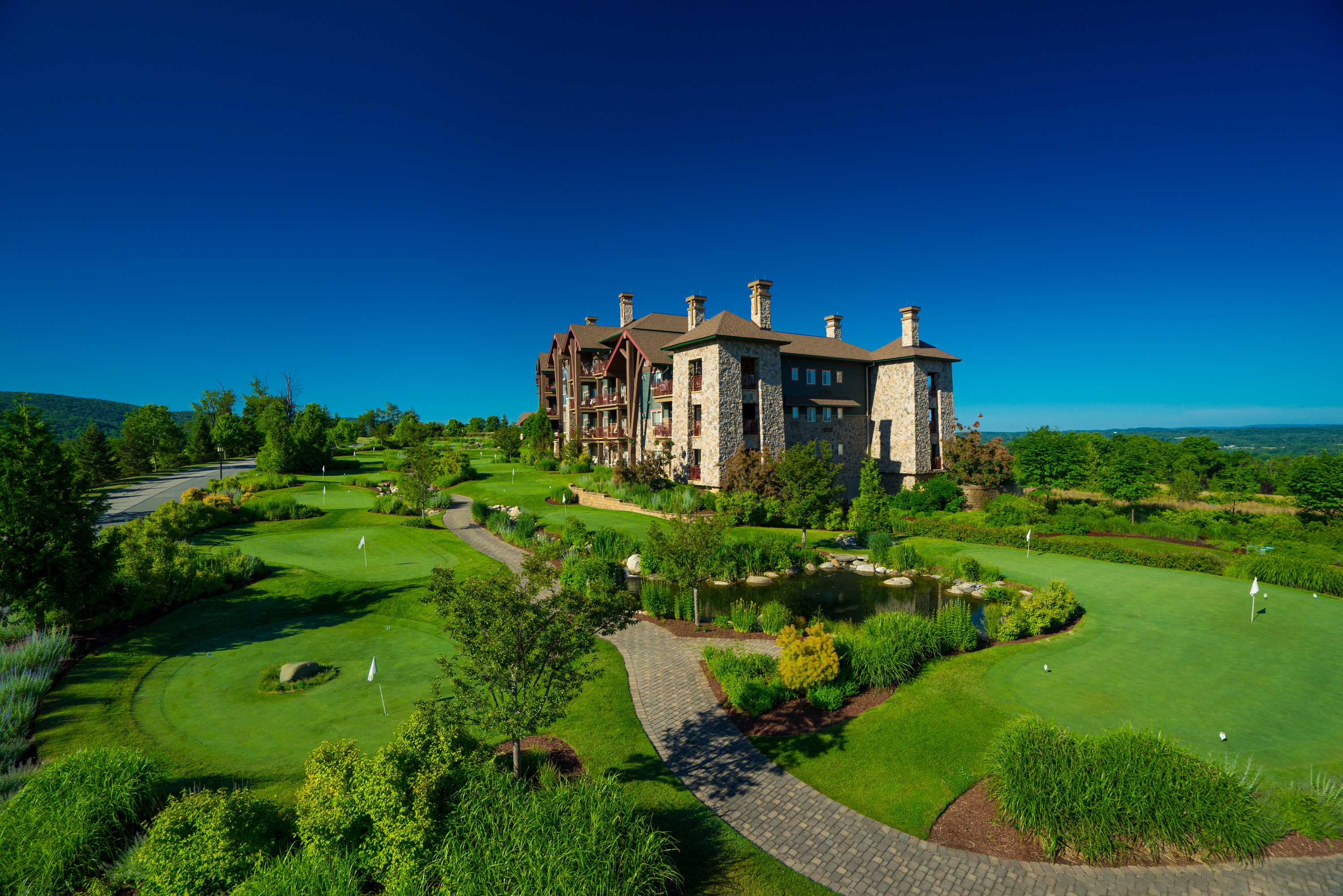 Aerial View of Mini Golf Course