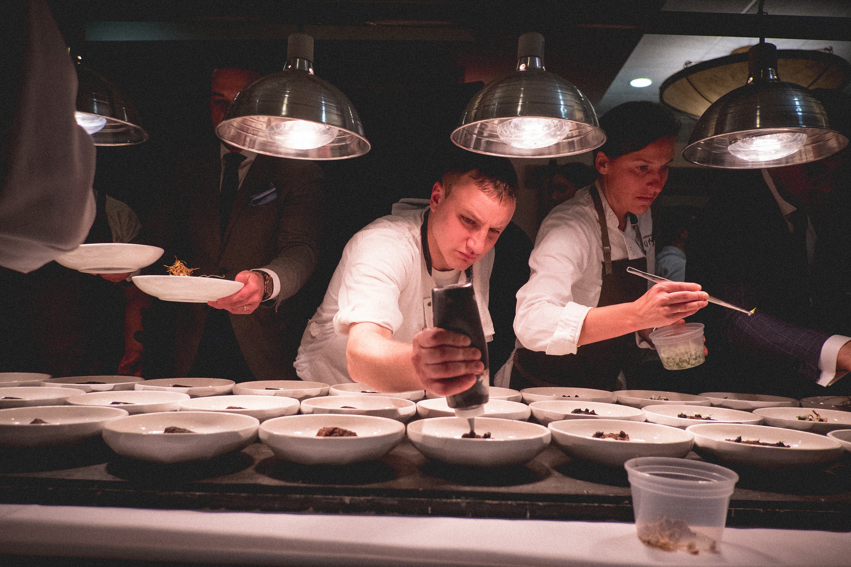 Chef Matt Plating at the Wine and Food Festival