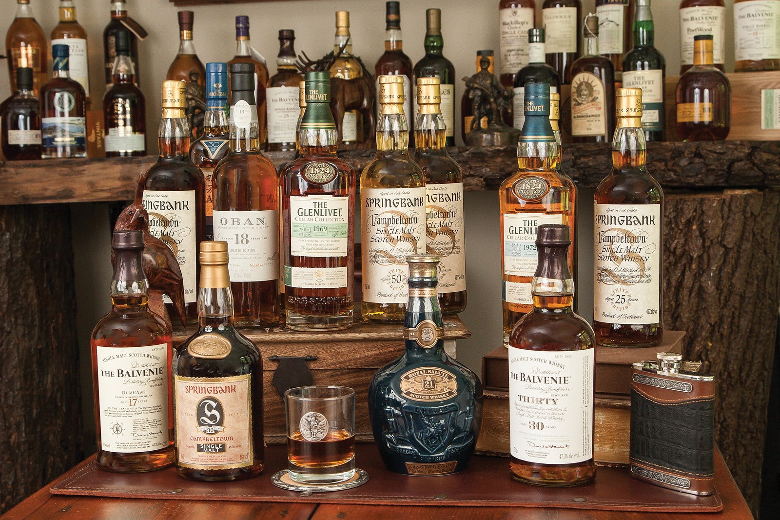 Scotch display at Owens Pub at Ballyowen Golf Club