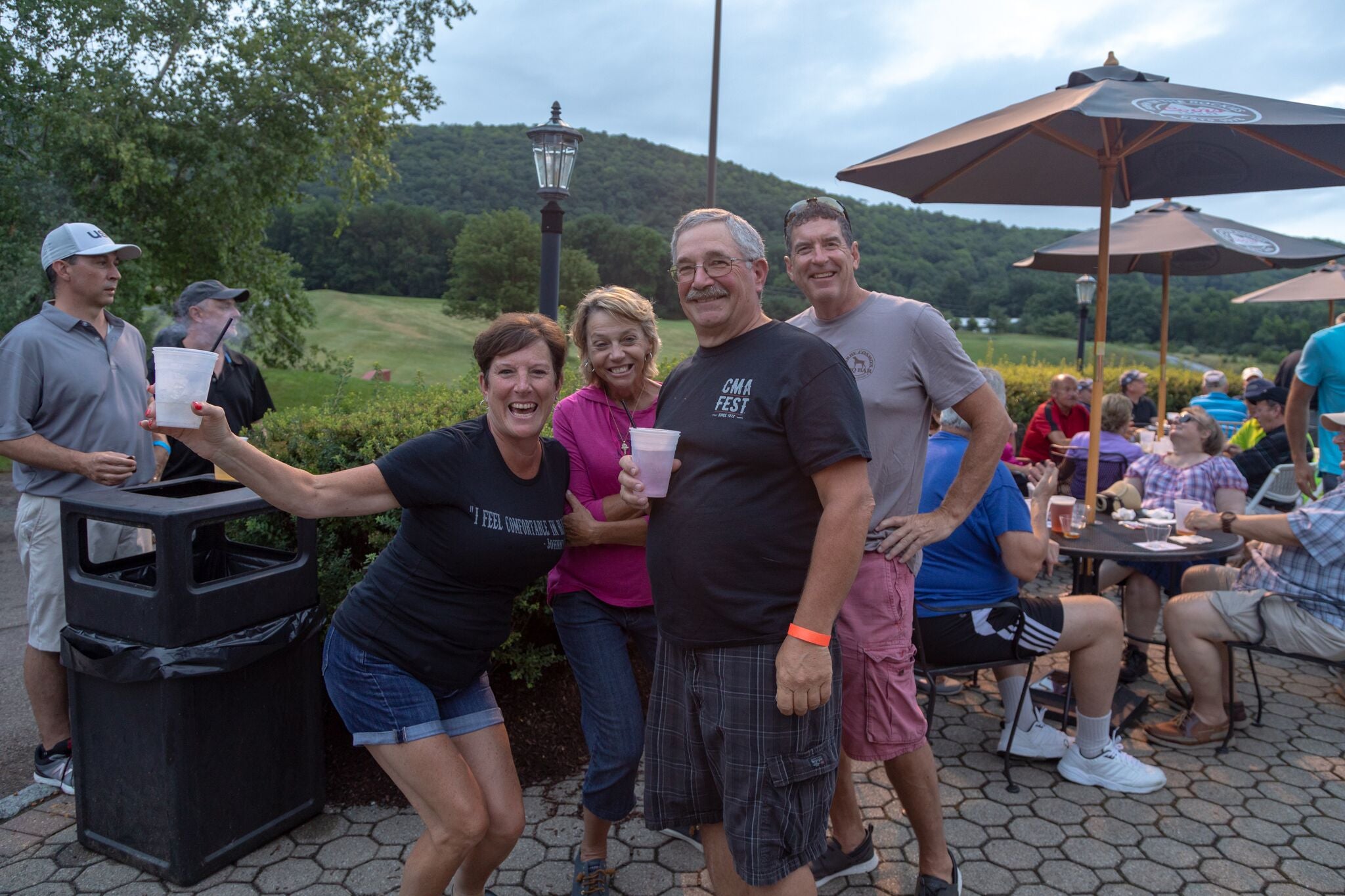 Enjoying the Black Bear Bourbon BBQ 