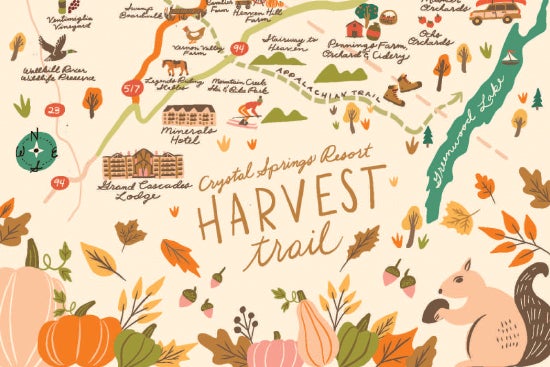 Harvest Trail callout map