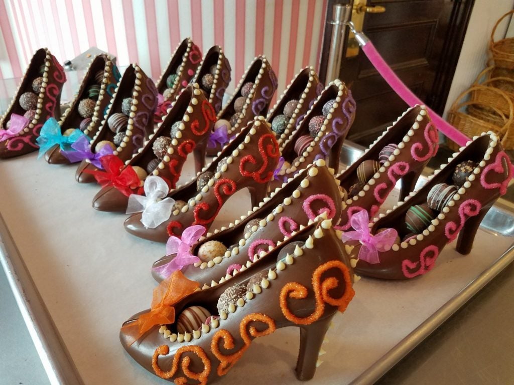 Candy Apple Shoppe chocolate high heels