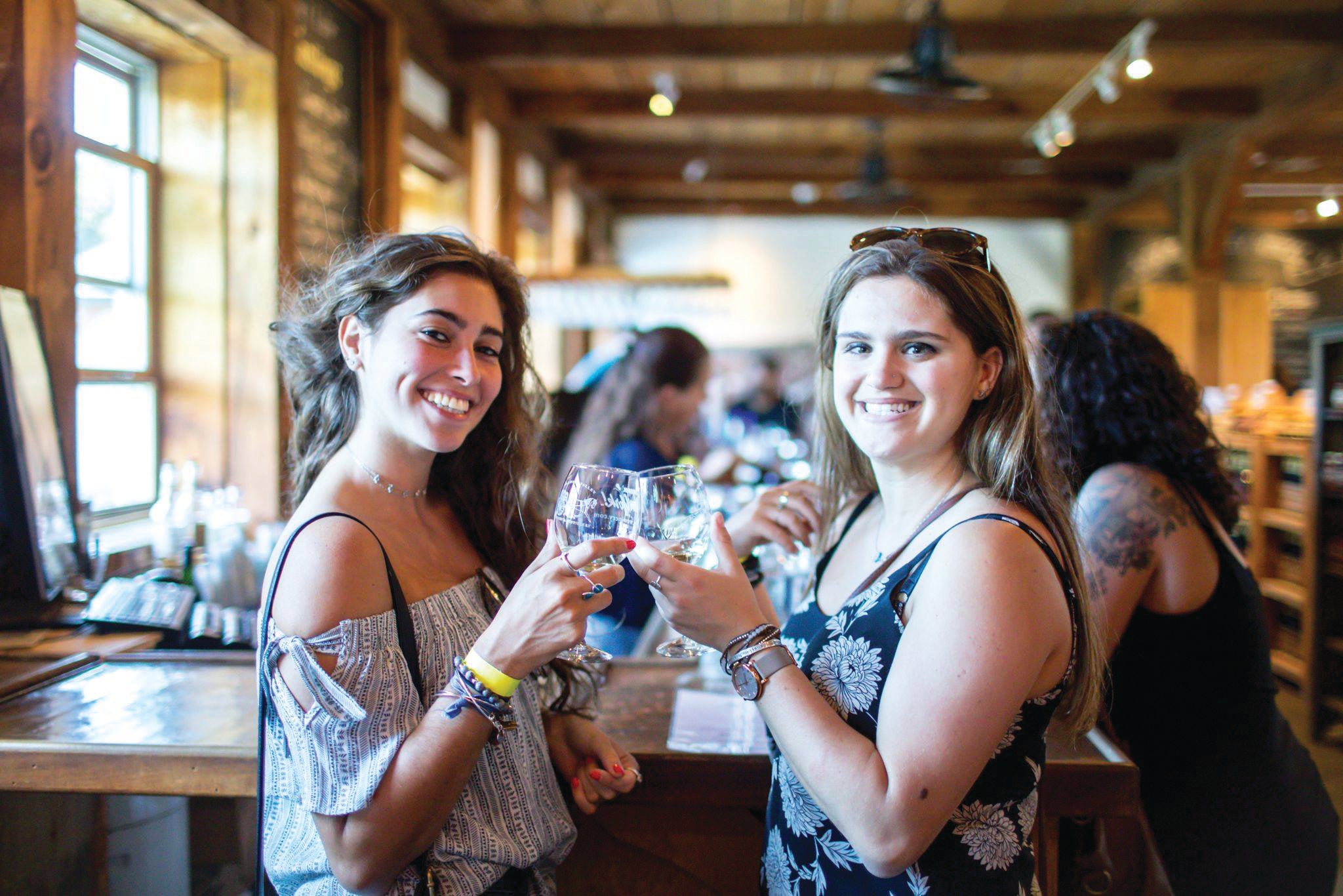 Women toasting at Warwick Valley Winery tasting