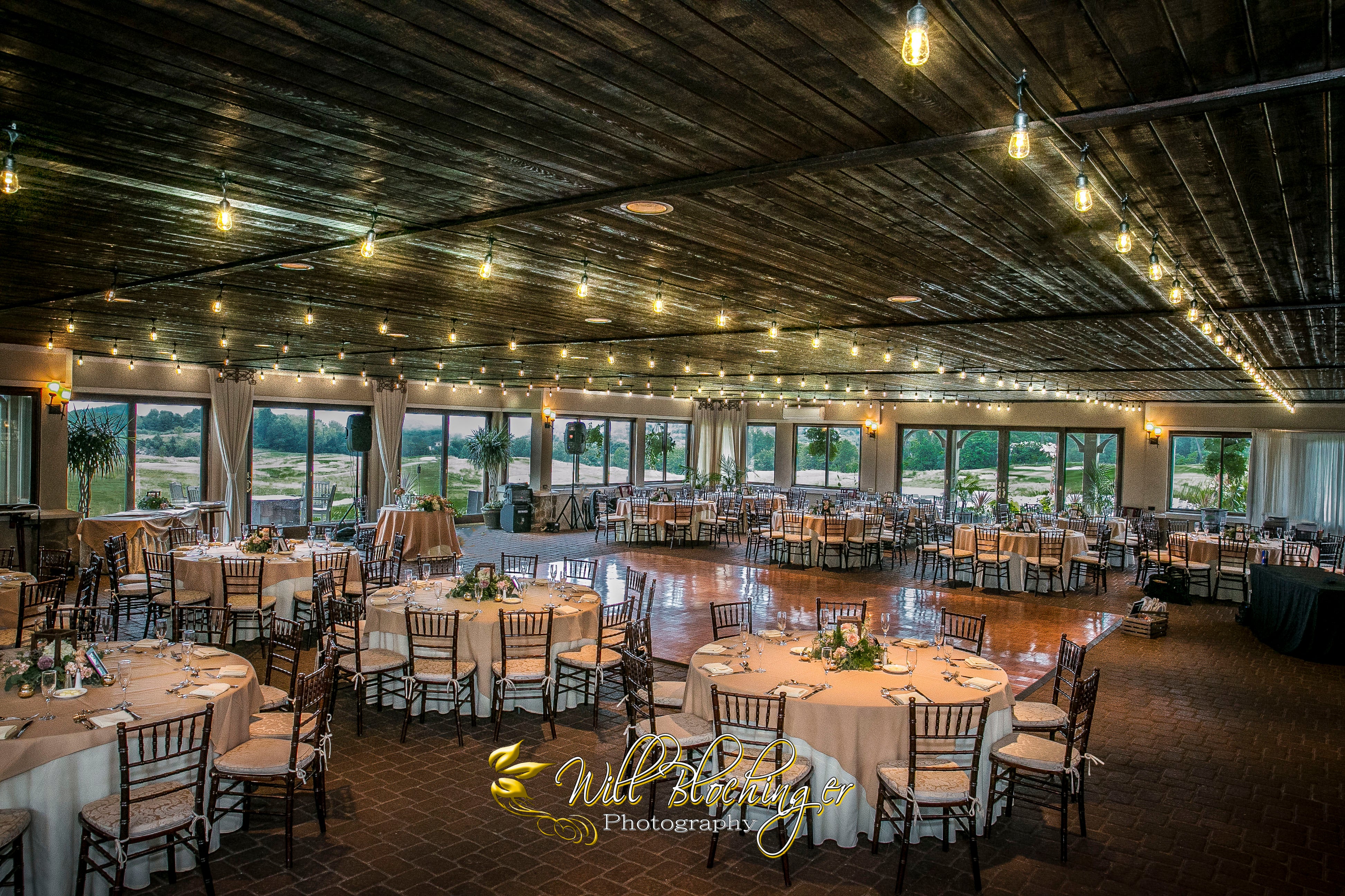 Ballyowen wedding reception set up