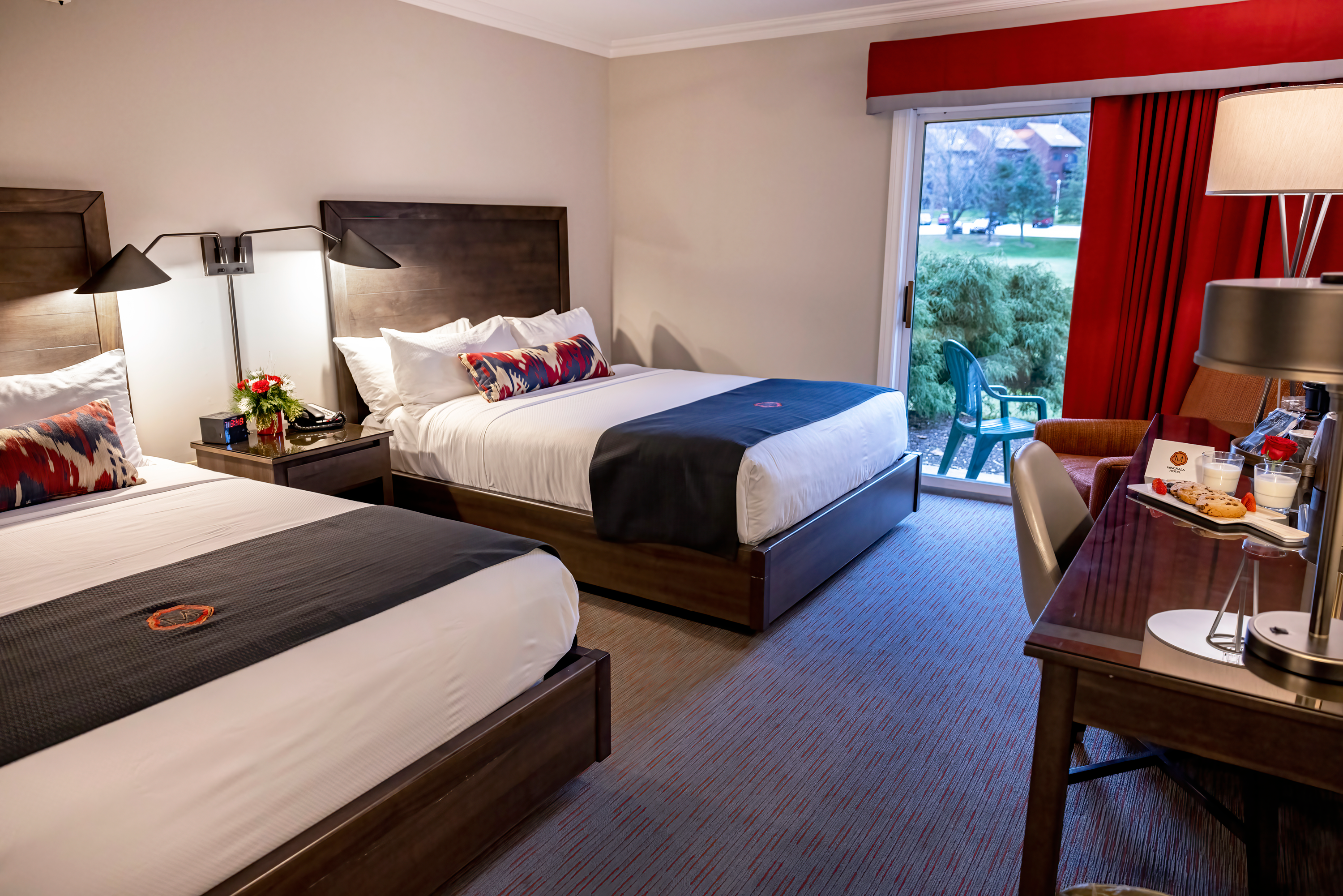 Deluxe Patio Guest Room in Minerals Hotel at Crystal Springs Resort in NJ