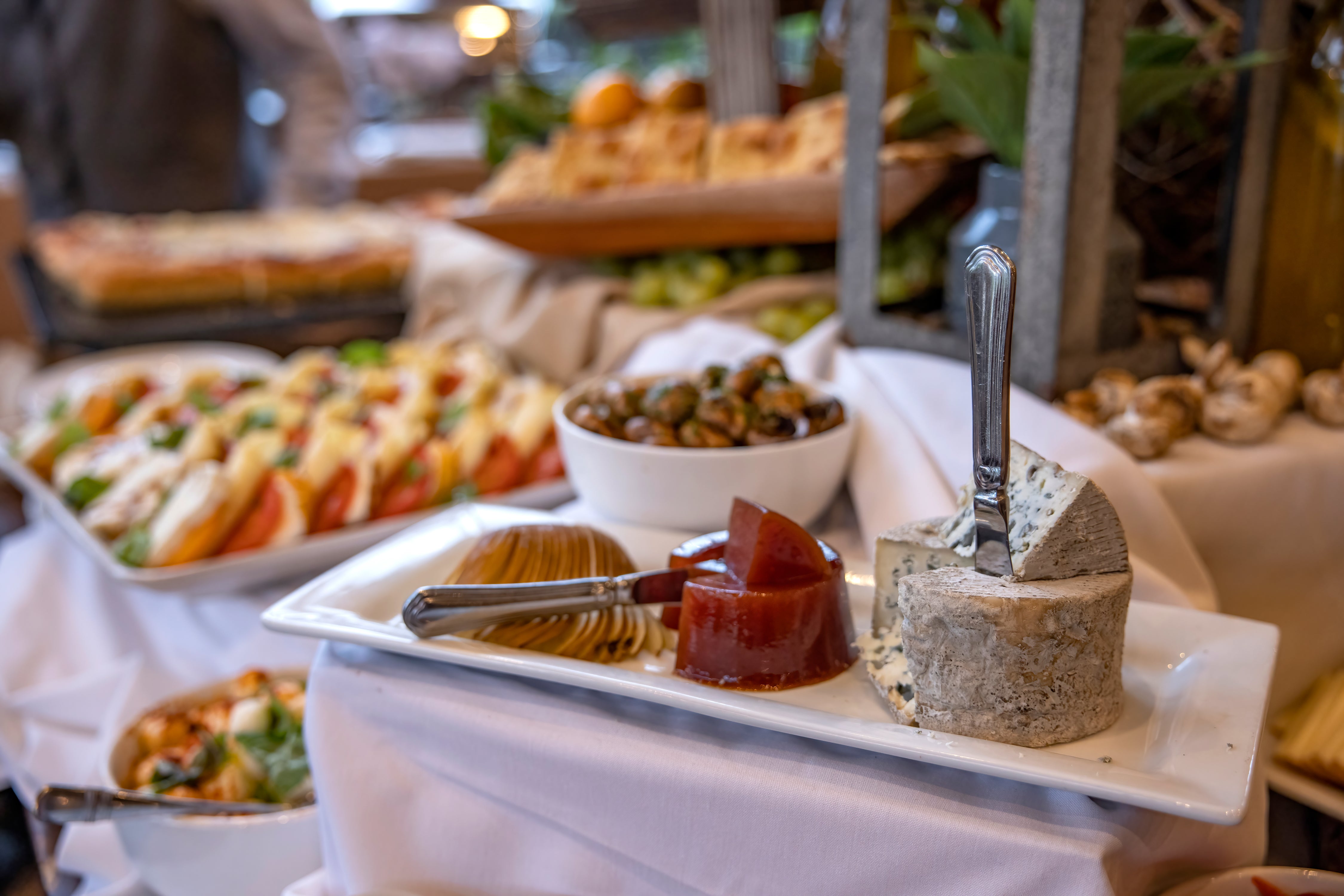Jam and cheese platter