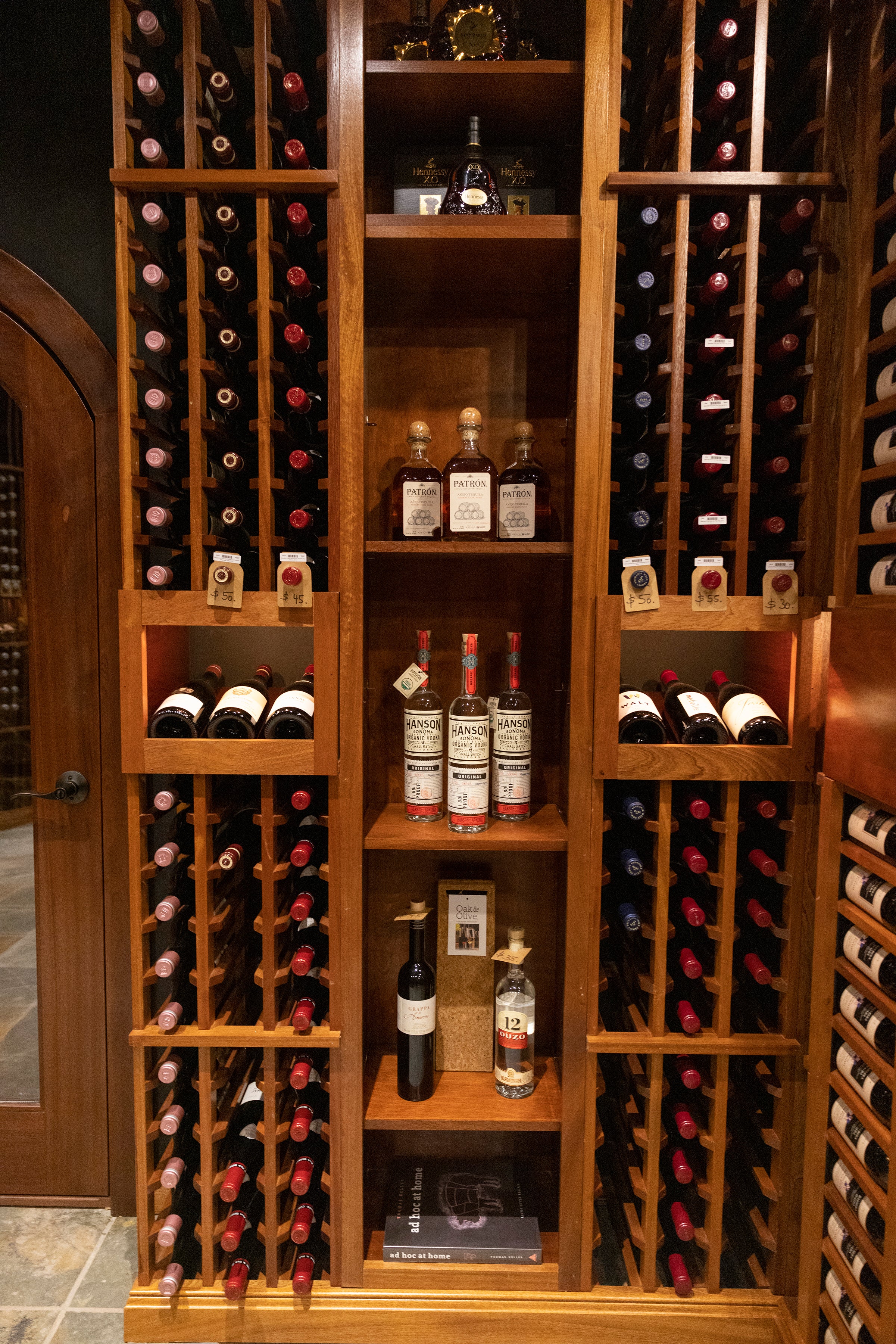 Spirits and wines at The Curator