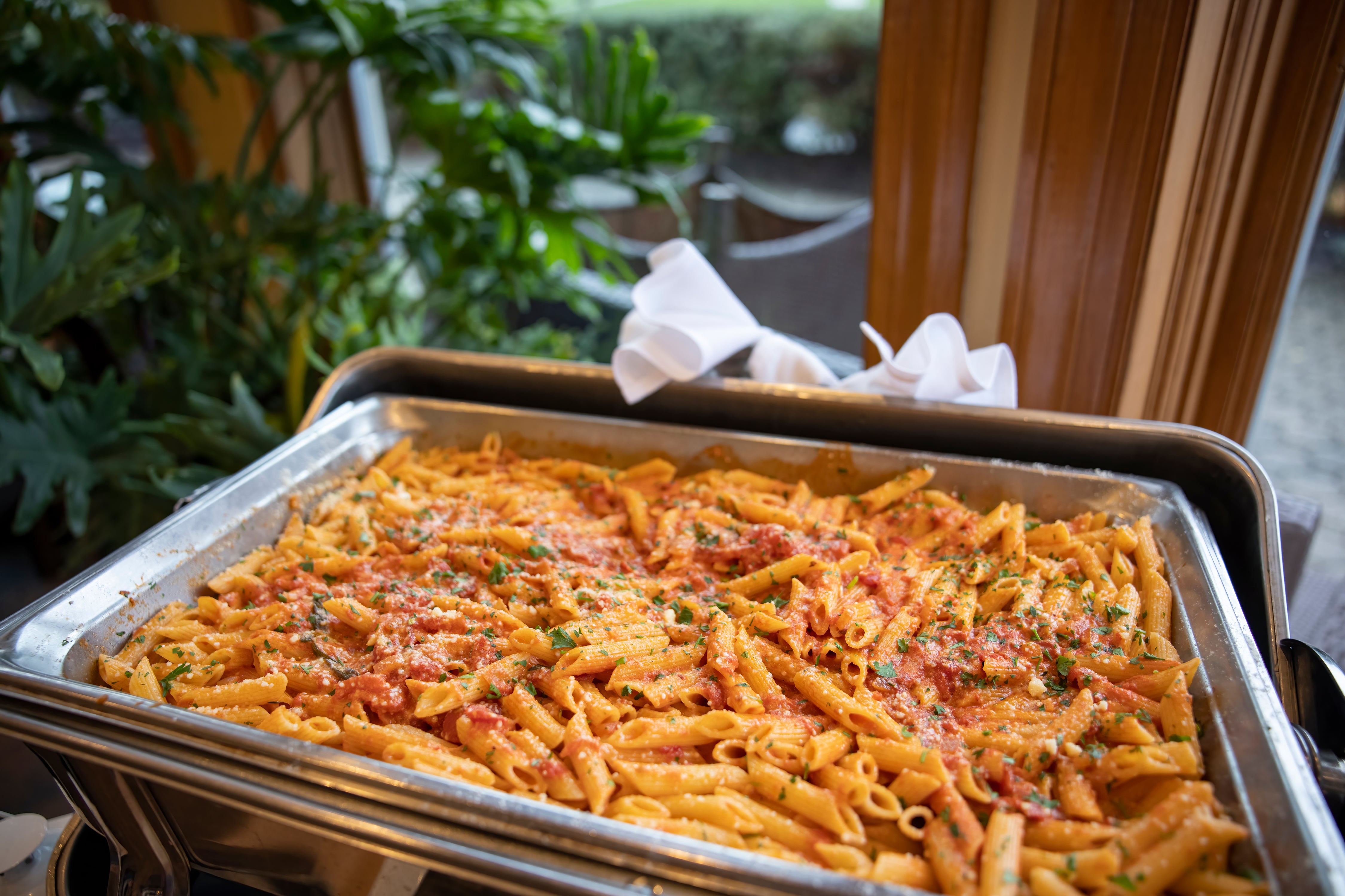 Black Bear catering featuring penne alla vodka