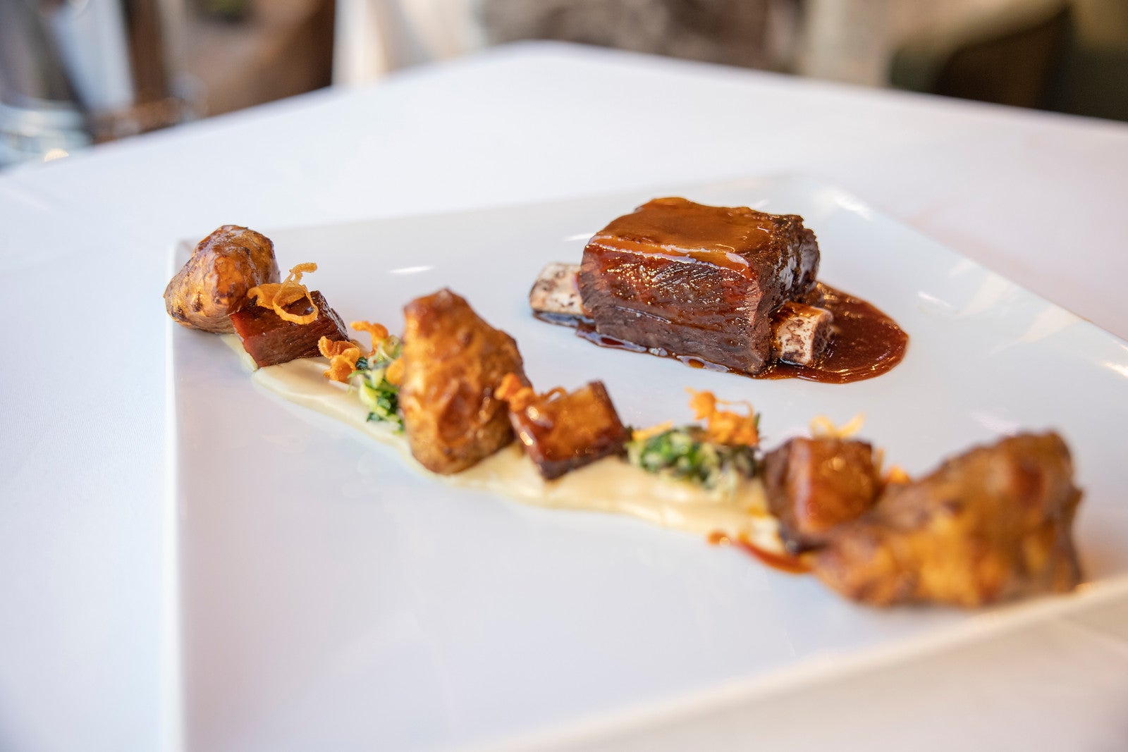 Bison dish at Restaurant Latour