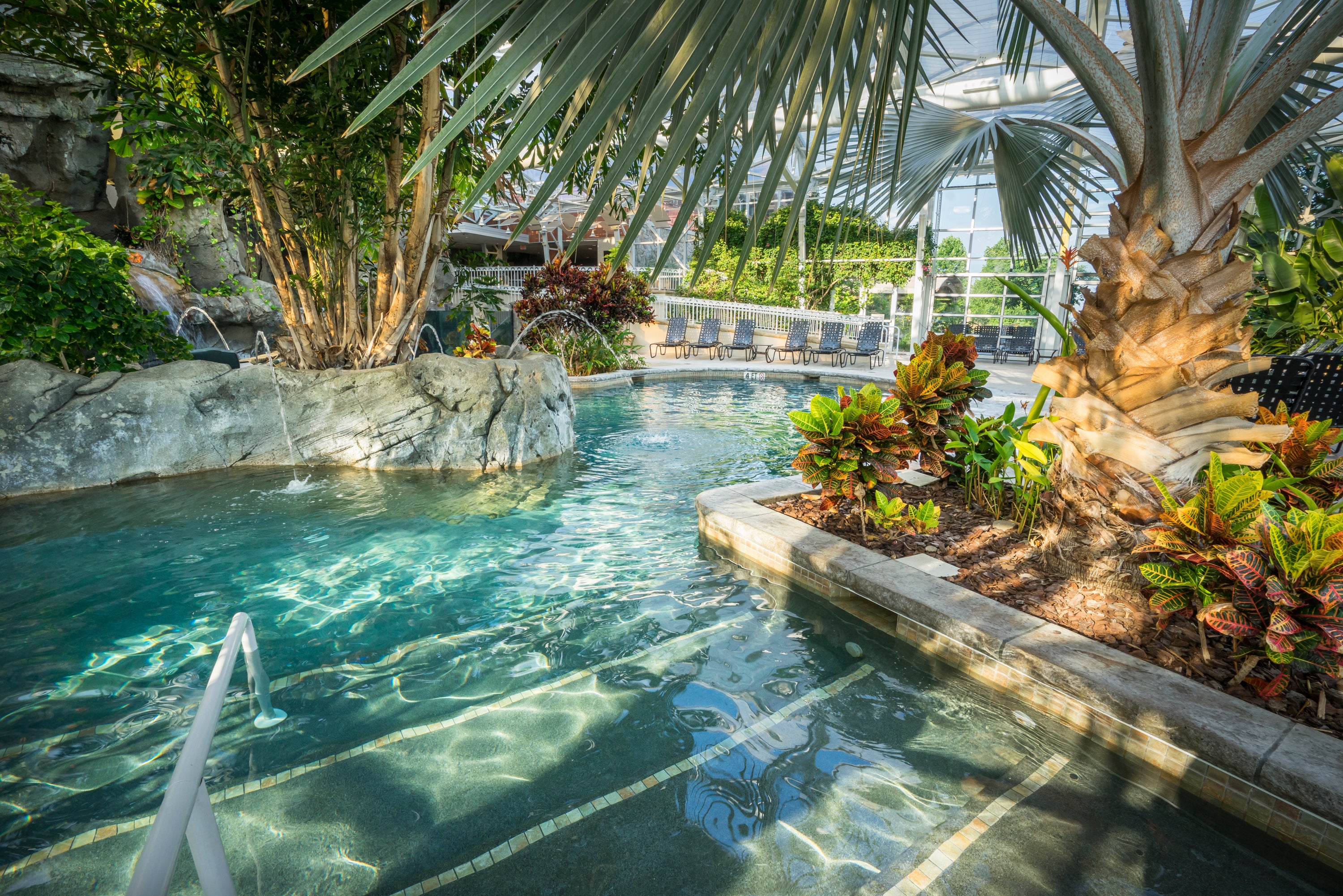 Indoor Biosphere Pool Complex at Crystal Springs Resort in NJ