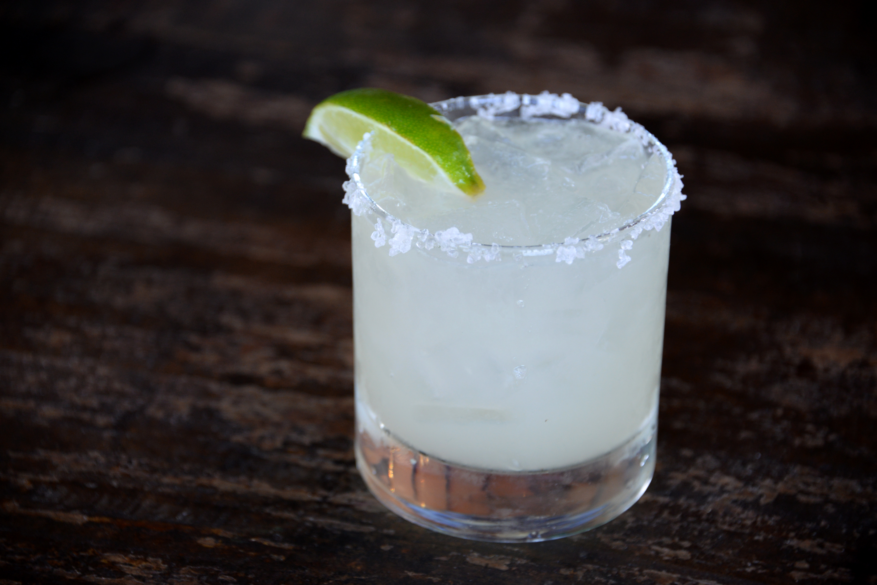 Margarita with salted rim