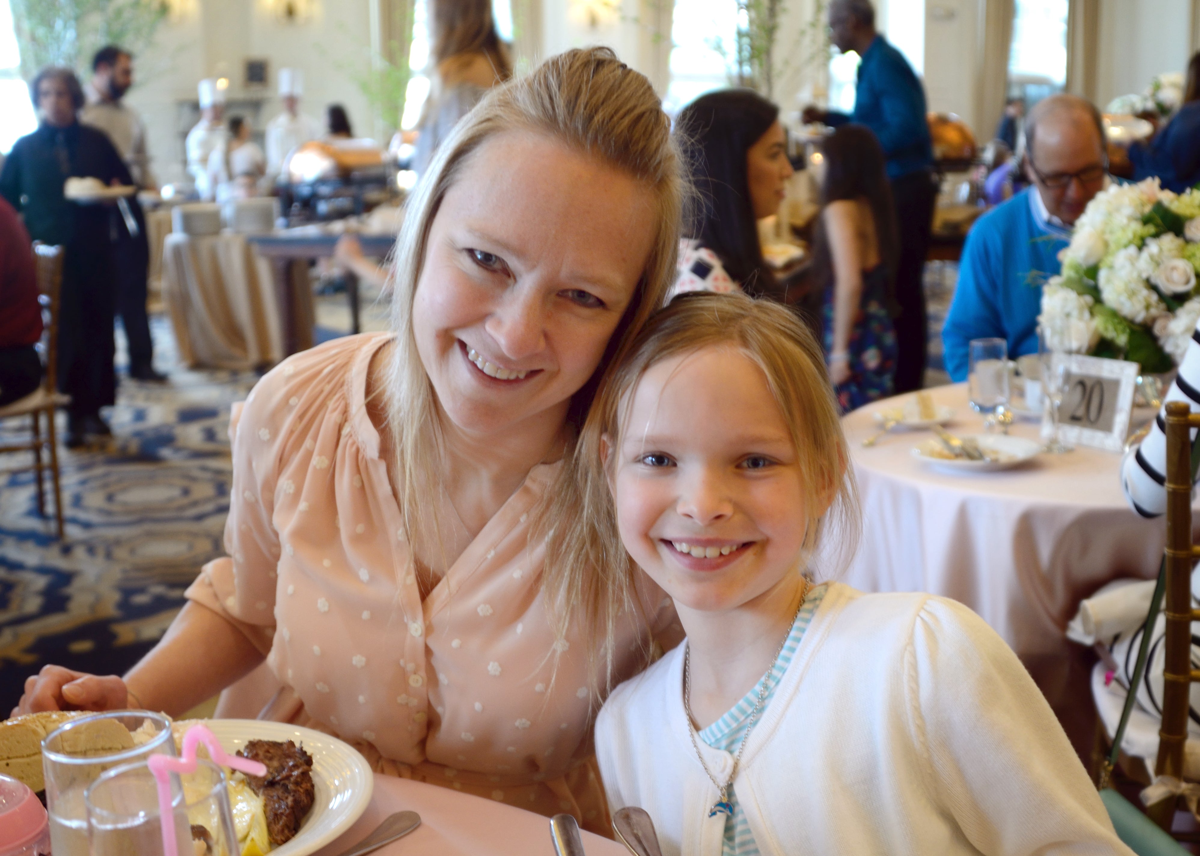 Mother and daughter at Mother's Day brunch