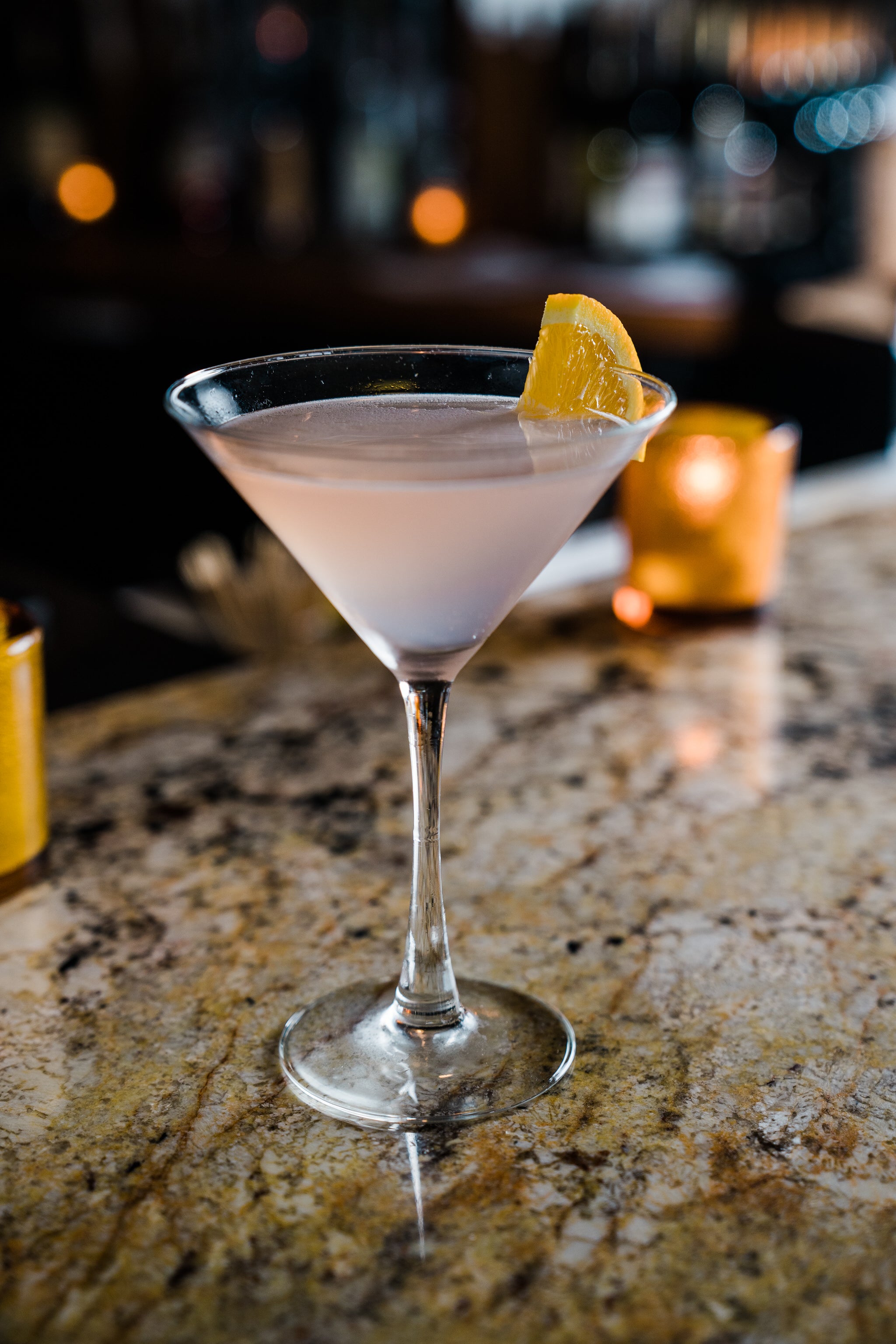 Martini cocktail at Springs Bistro at Crystal Springs Resort